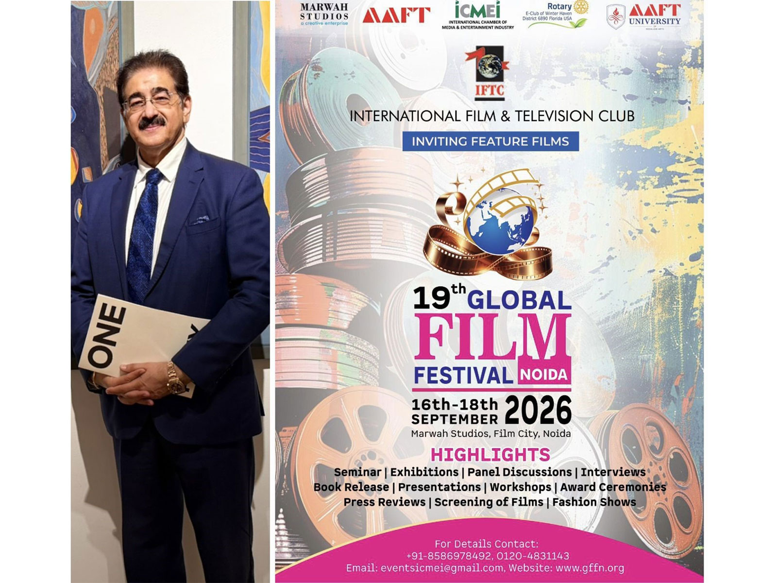 19th Global Film Festival Noida 2026 to Open on September 16 at Noida Film City 19th Global Film Festival Noida 2026 to Open on September 16 at Noida Film City