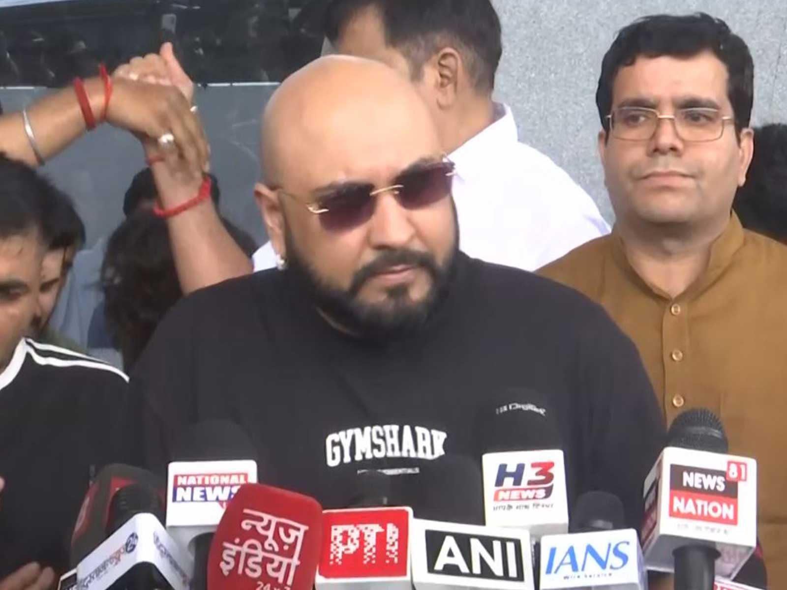 Singer B Praak at Raipur (Photo/ANI)