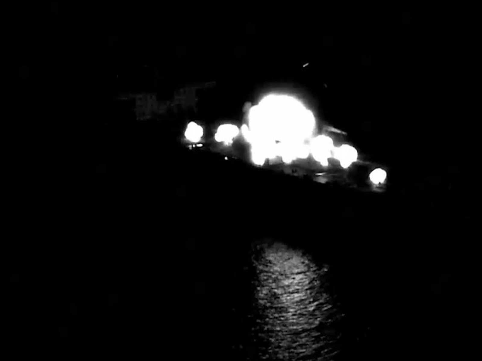US strikes an Iranian oil tanker (Photo/X@CENTCOM)