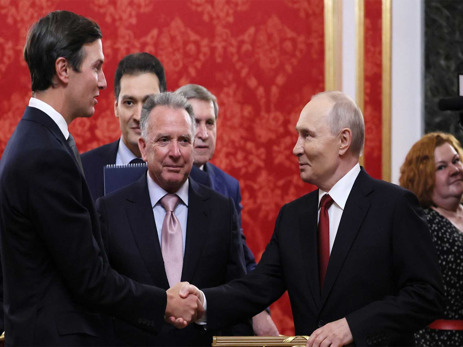 Russian President Vladimir Putin meets US Presidential Special Envoy Steve Witkoff and son-in-law of US President Donald Trump, Jared Kushner, at the Kremlin (Photo/Kremlin) Russian President Vladimir Putin meets US Presidential Special Envoy Steve Witkoff and son-in-law of US President Donald Trump, Jared Kushner, at the Kremlin (Photo/Kremlin)