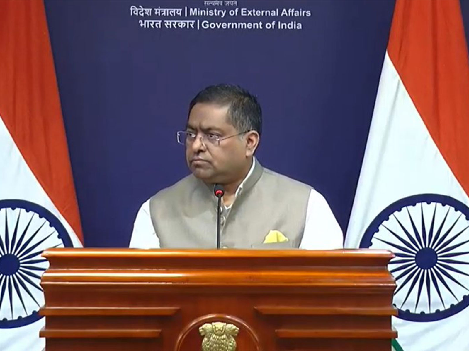 MEA spokesperson Randhir Jaiswal (File Photo/ANI)