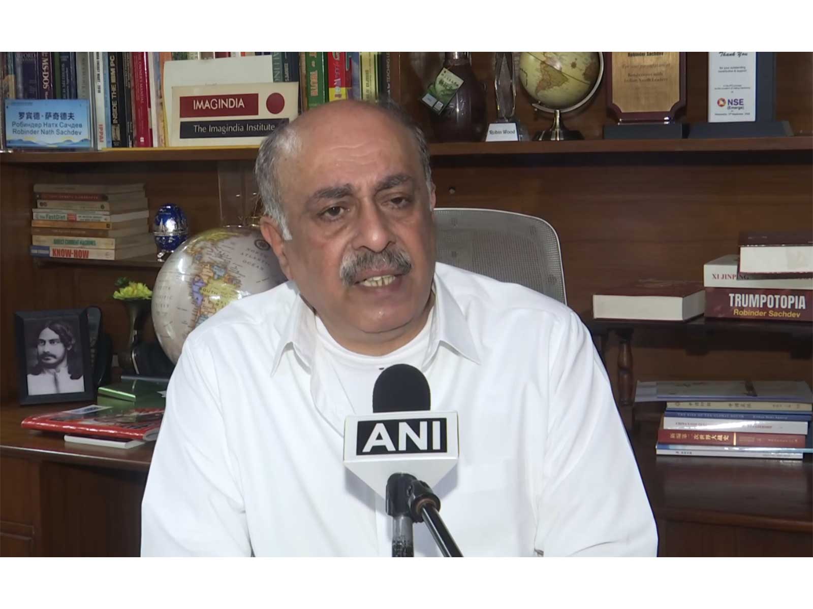 Foreign affairs expert Robinder Sachdev (Photo/ANI) Foreign affairs expert Robinder Sachdev (Photo/ANI)