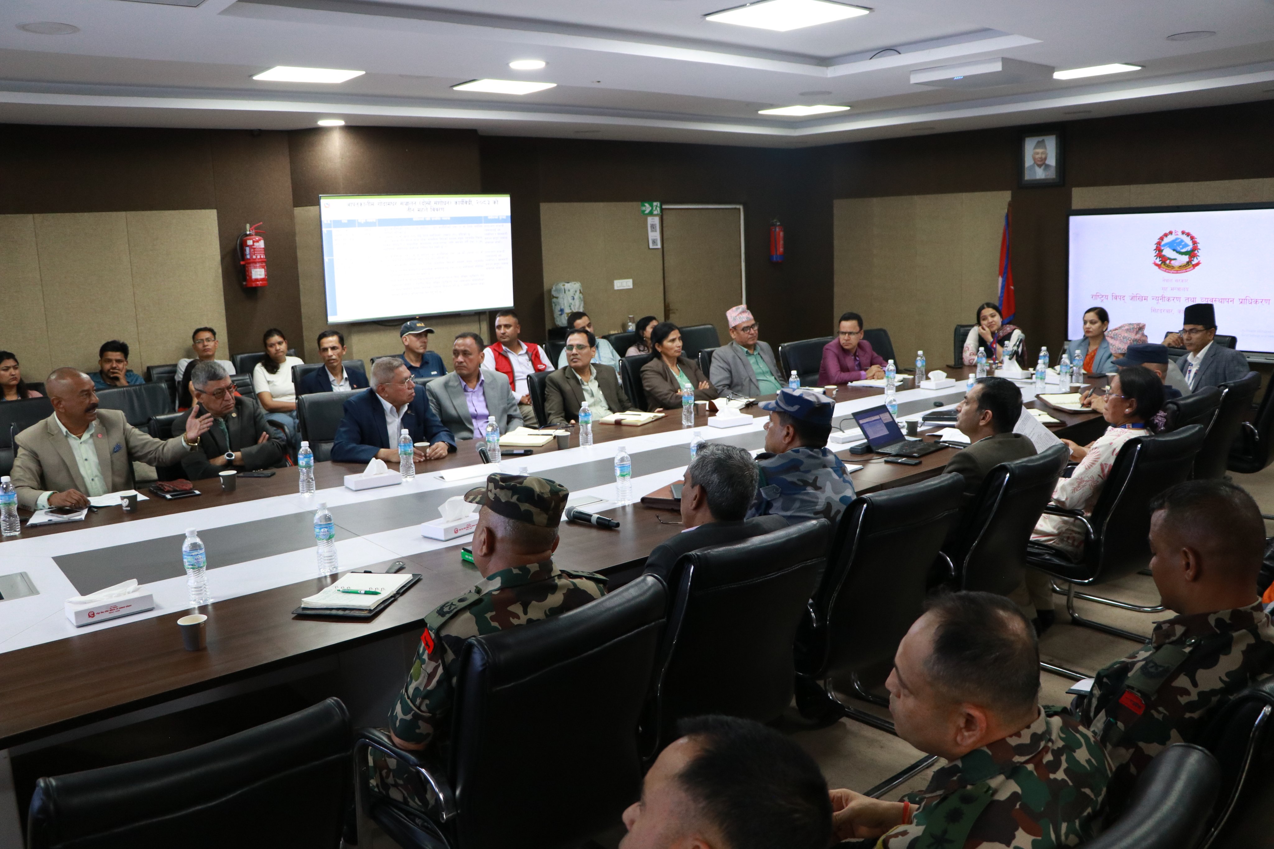 36th meeting of the Executive Committee for Disaster Risk Reduction and Management regarding Nepal floods (Photo/X/@NDRRMA_Nepal)