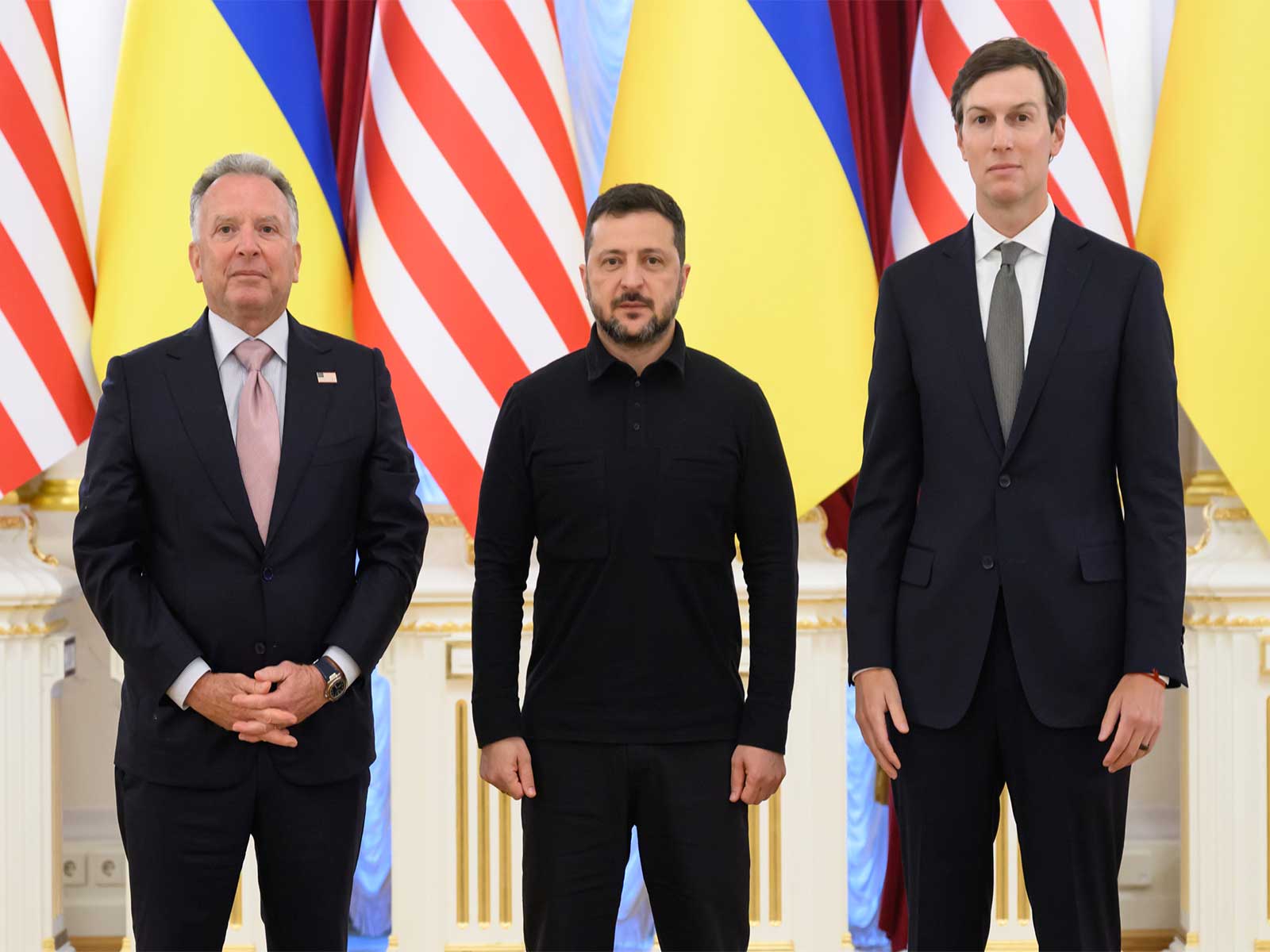 Ukrainian President Volodymyr Zelenskyy with US Special Envoy Steve Witkoff and son-in-law of US President Donald Trump, Jared Kushner in Kyiv (Photo/X@ZelenskyyUa) Ukrainian President Volodymyr Zelenskyy with US Special Envoy Steve Witkoff and son-in-law of US President Donald Trump, Jared Kushner in Kyiv (Photo/X@ZelenskyyUa)