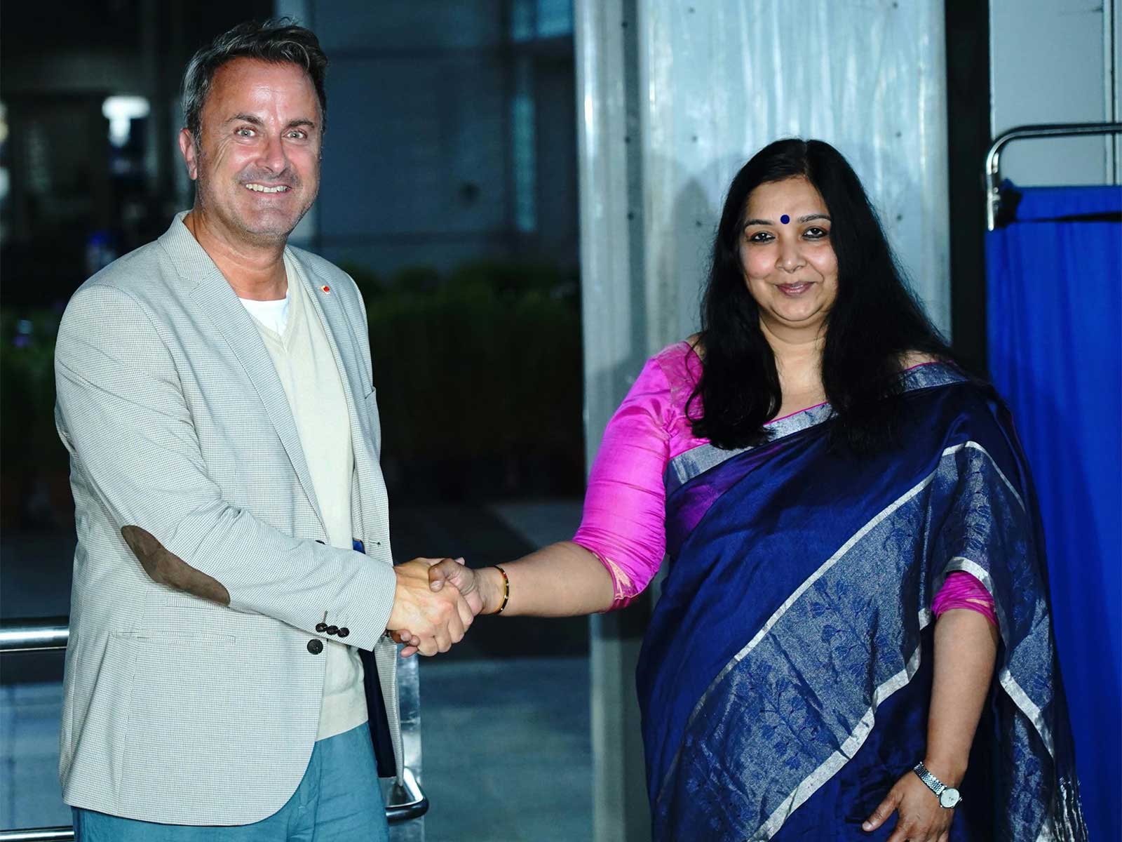 Xavier Bettel, the Deputy Prime Mnister and Foreign Minister of Luxembourg arrives in India for official visit (Photo/X@MEAIndia)