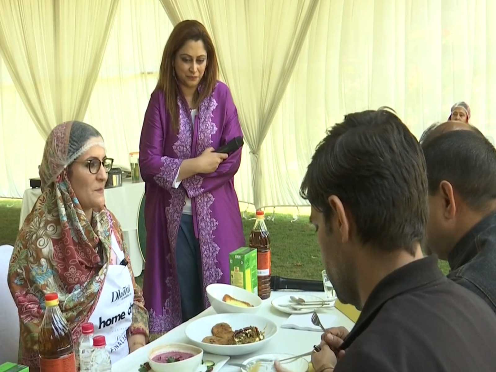 Female folk shines in 'Home chef' cooking competition in Kashmir (Photo/ANI) 
