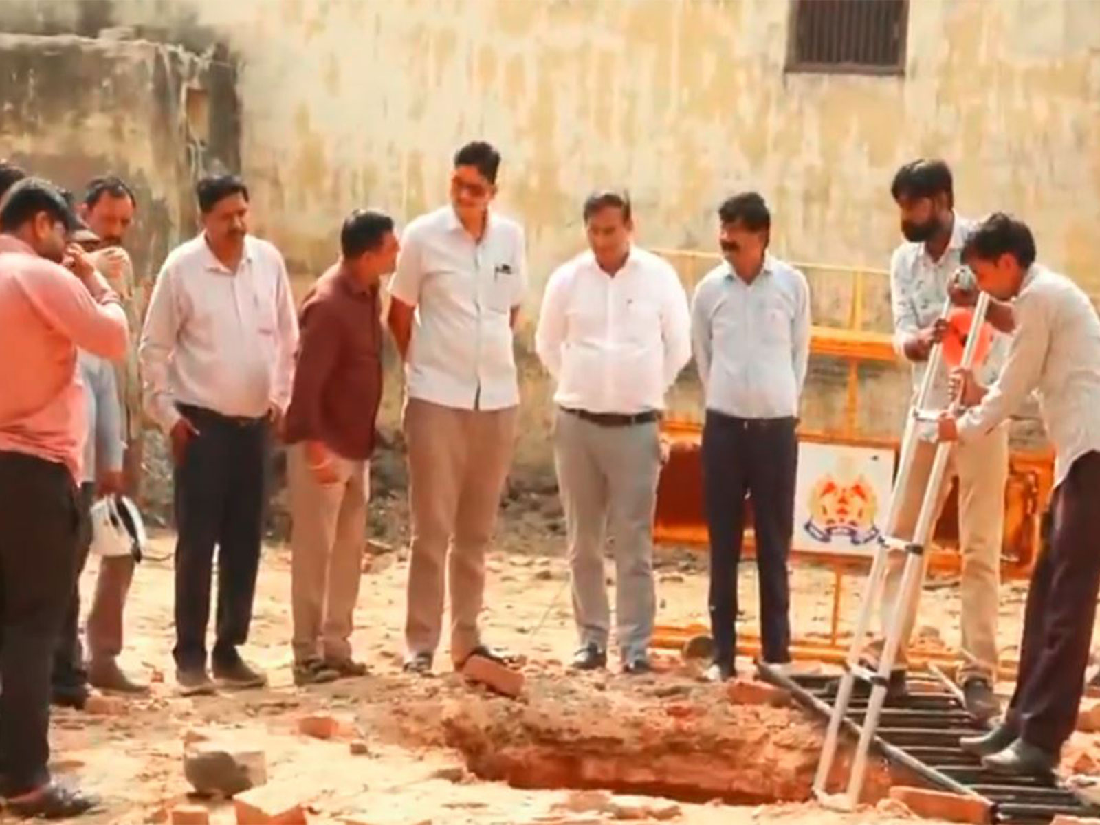 Archaeological Survey of India inspection (Photo/ANI)