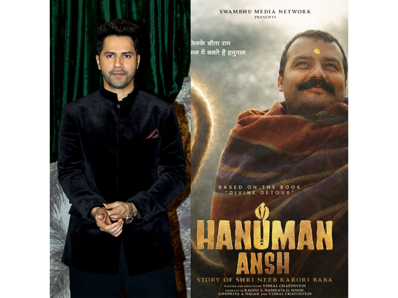 Varun Dhawan (Photo/ANI) and Hanuman Ansh (Photo/X@HanumanAnsh) Varun Dhawan (Photo/ANI) and Hanuman Ansh (Photo/X@HanumanAnsh)