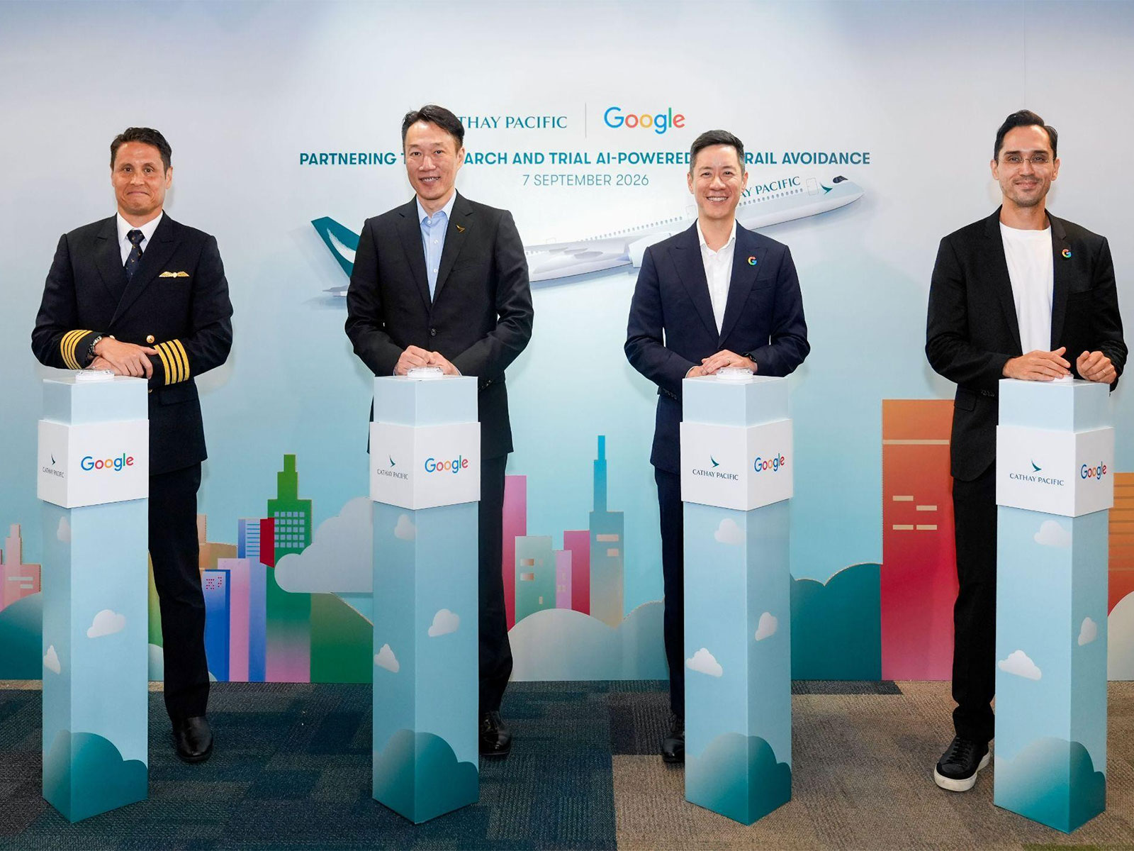 Cathay Pacific and Google collaborate to advance research on contrails (Photo/Cathay Pacific and Google joint press release)