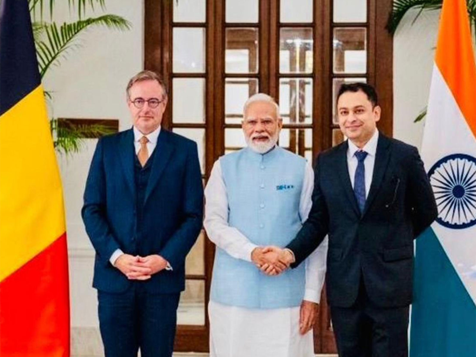 Belgium Prime Minister Bart De Wever, Prime Minister Narendra Modi and Kartikeya Sharma, President, AB InBev India (Photo/press release)) Belgium Prime Minister Bart De Wever, Prime Minister Narendra Modi and Kartikeya Sharma, President, AB InBev India (Photo/press release))