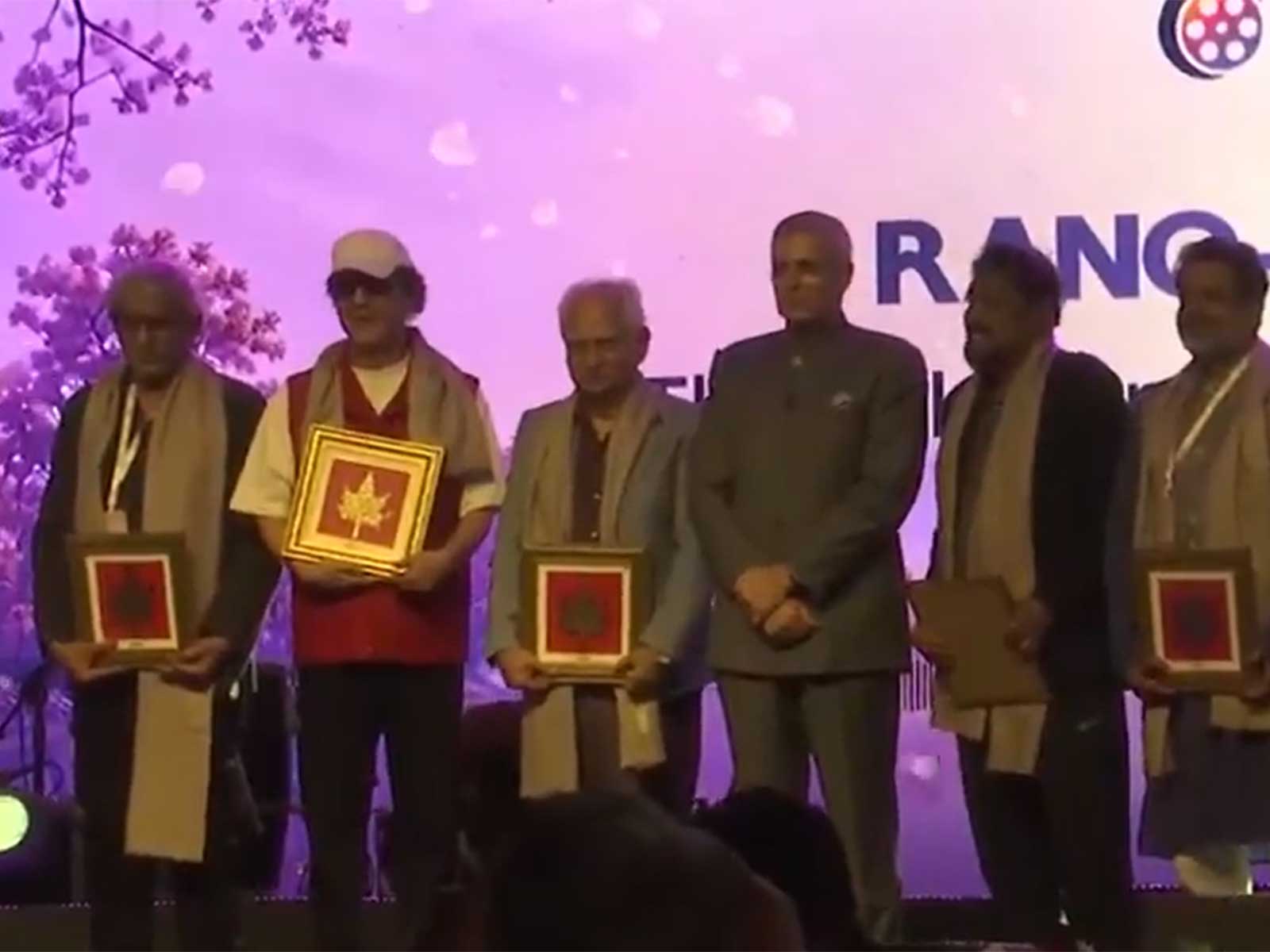 J-K CM Omar Abdullah facilitates filmmakers Ramesh Sippy, Vidhu Vinod Chopra, Santosh Sivan, Sriram Raghavan and more during inaugration of International Film Festival of J-K (Photo/ANI) J-K CM Omar Abdullah facilitates filmmakers Ramesh Sippy, Vidhu Vinod Chopra, Santosh Sivan, Sriram Raghavan and more during inaugration of International Film Festival of J-K (Photo/ANI)