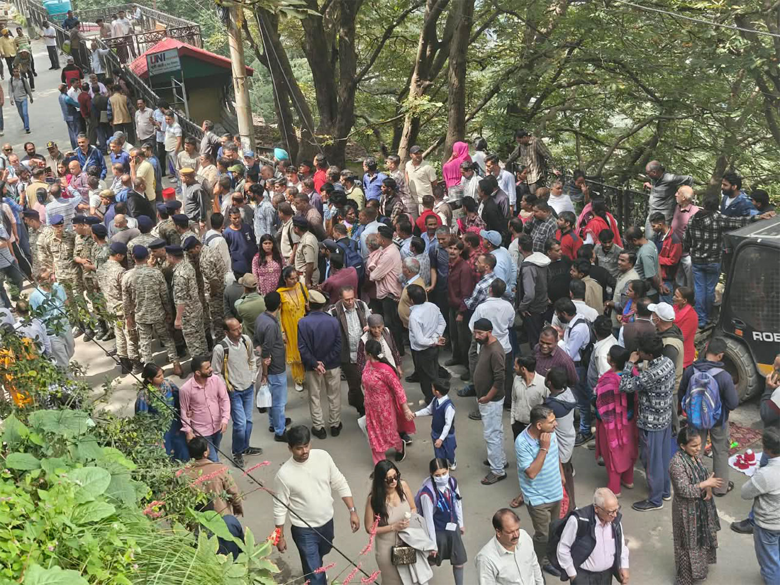 CITU stages protest in Shimla (Photo/ANI)