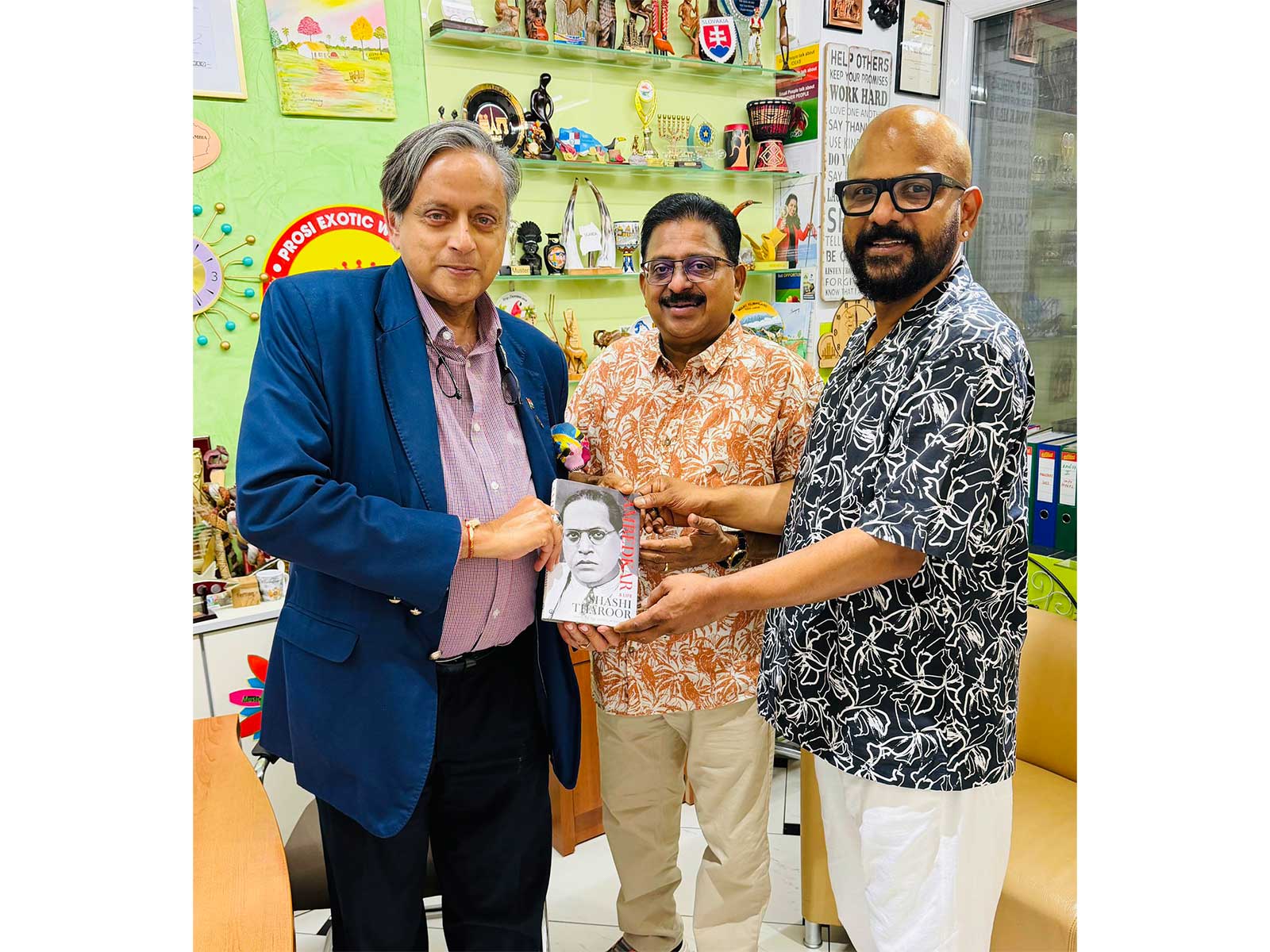 Congress leader Shashi Tharoor visits headquarters of the World Malayalee Federation in Vienna (Photo/X/@ShashiTharoor)