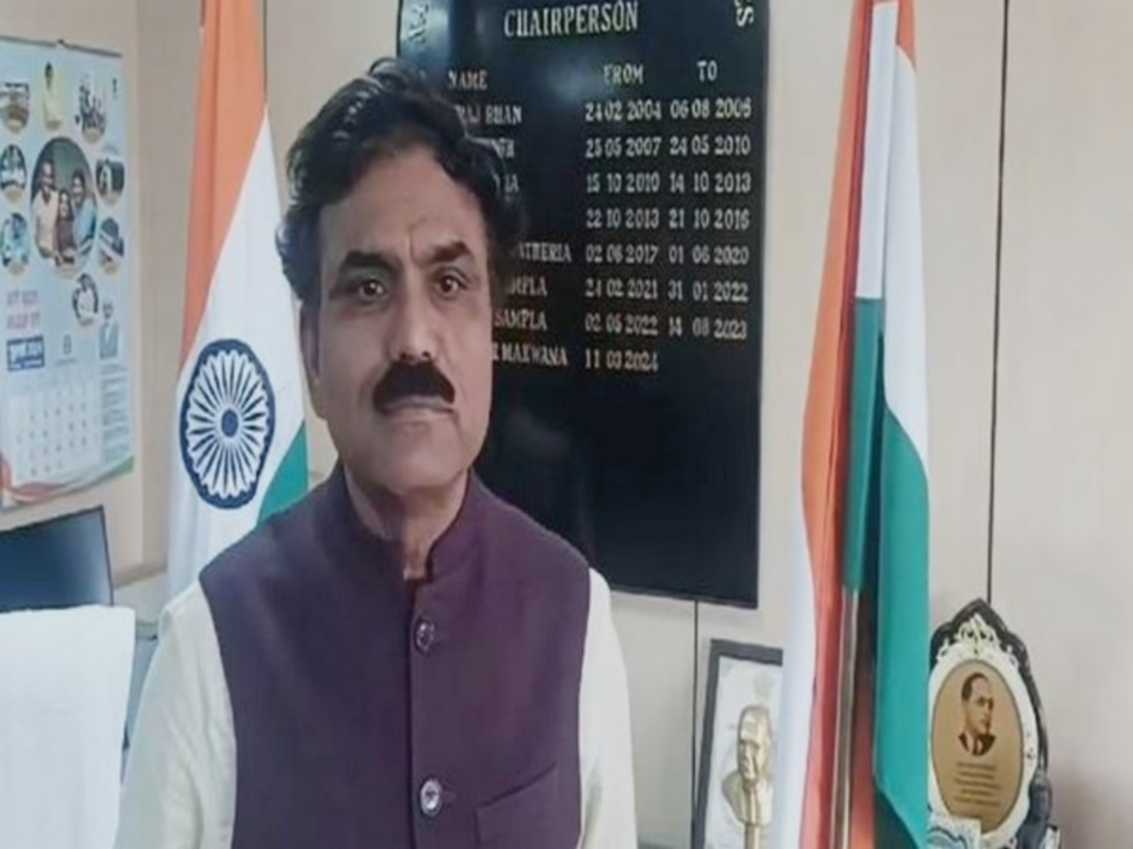 National Commission for Schedule Castes Chaiprpersons Kishor Makwana (Photo/ANI) National Commission for Schedule Castes Chaiprpersons Kishor Makwana (Photo/ANI)