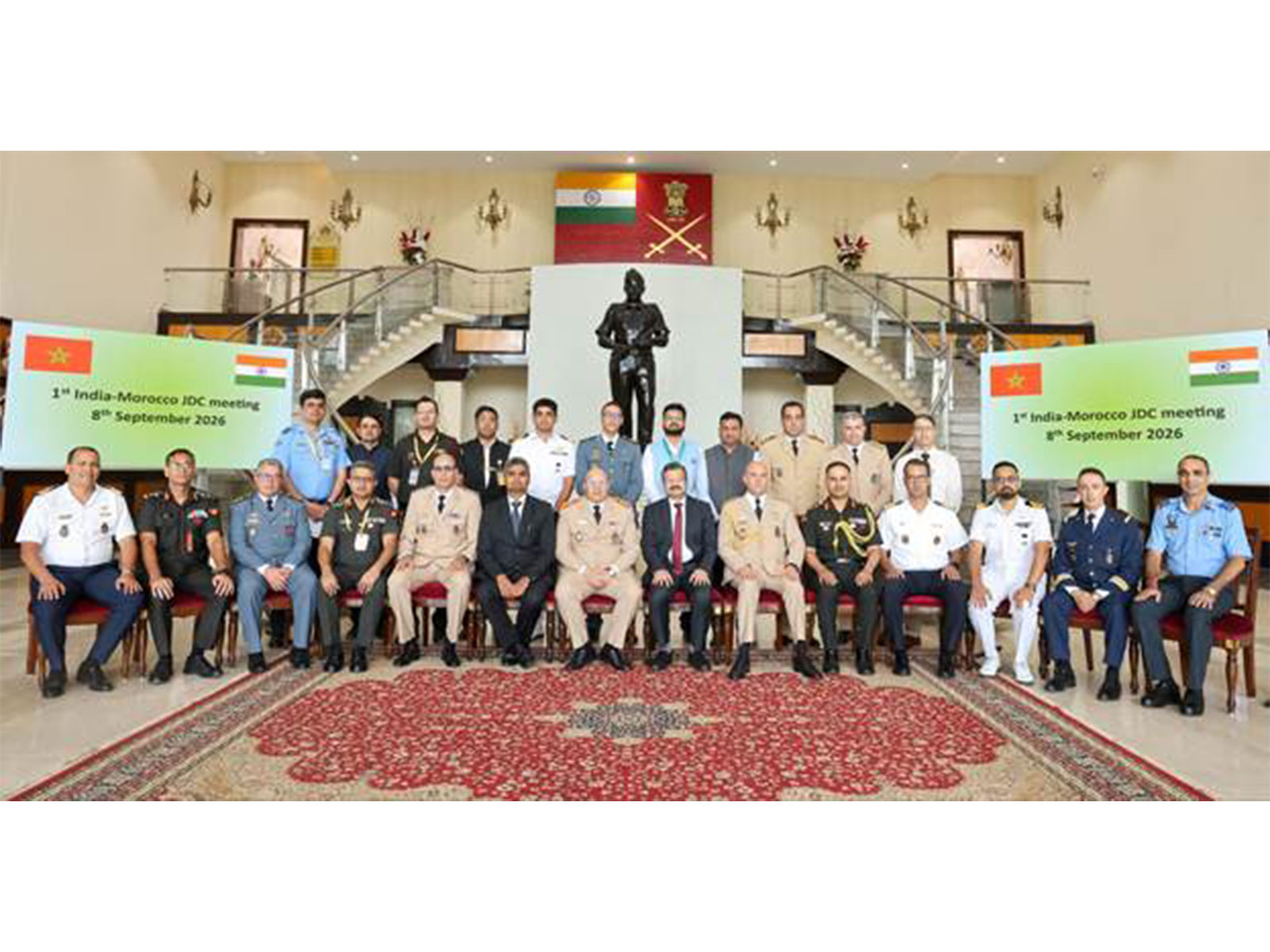 Inaugural Joint Defence Committee meeting between India and Morocco held in New Delhi (Photo/PIB) Inaugural Joint Defence Committee meeting between India and Morocco held in New Delhi (Photo/PIB)