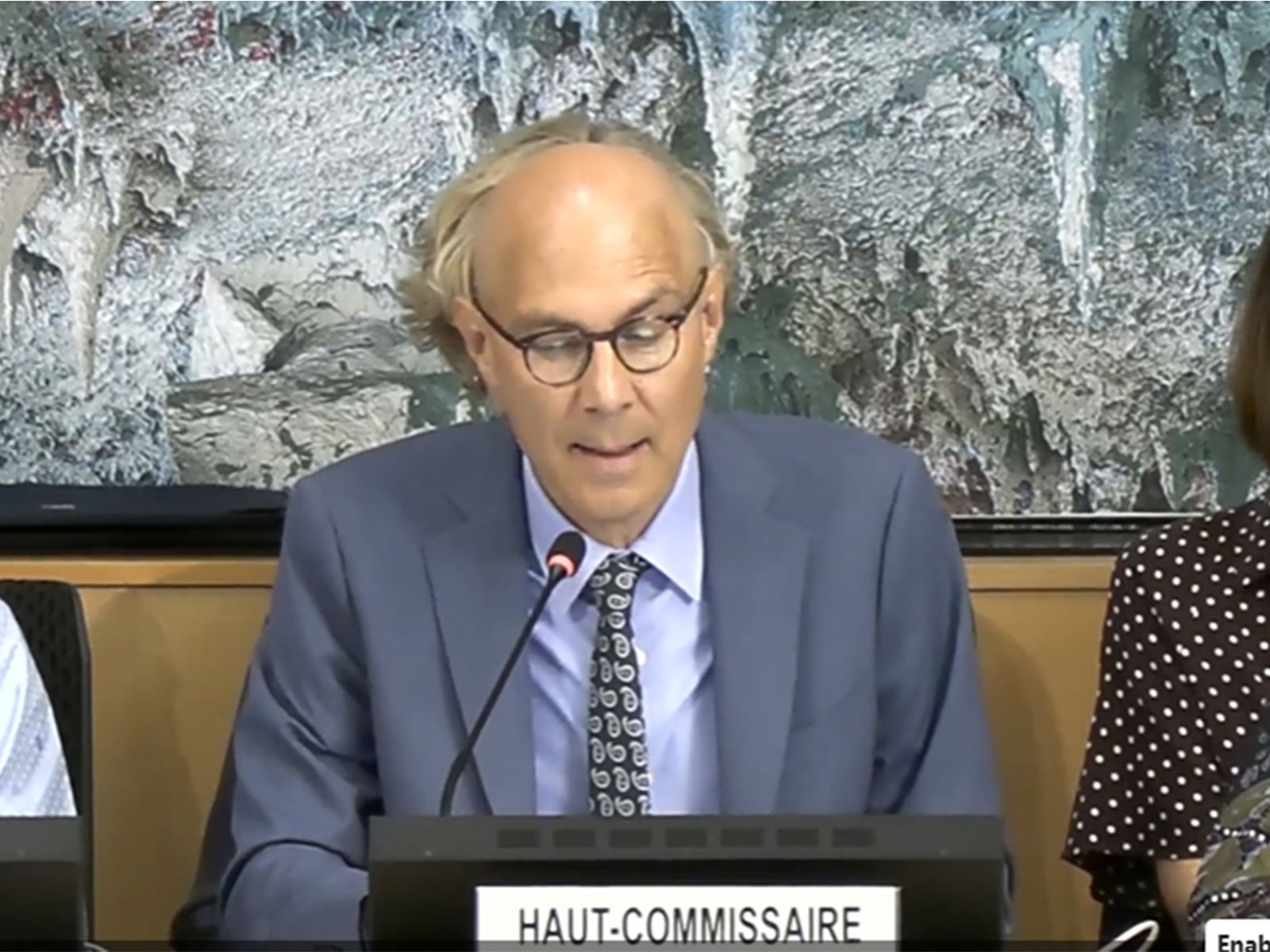UN High Commissioner for Human Rights Volker Türk addresses the 63rd session of the Human Rights Council in Geneva. (Image Source: UN Web TV)