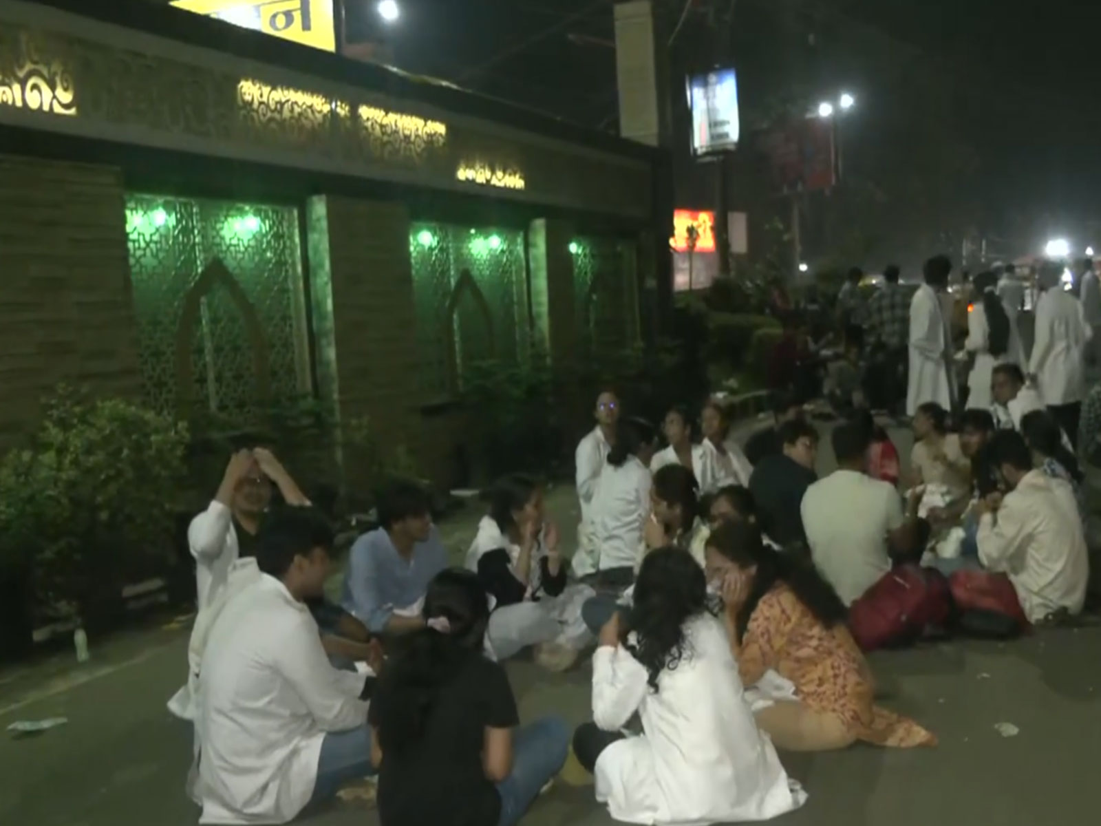 Visual from the protest site (Photo/ANI) Visual from the protest site (Photo/ANI)