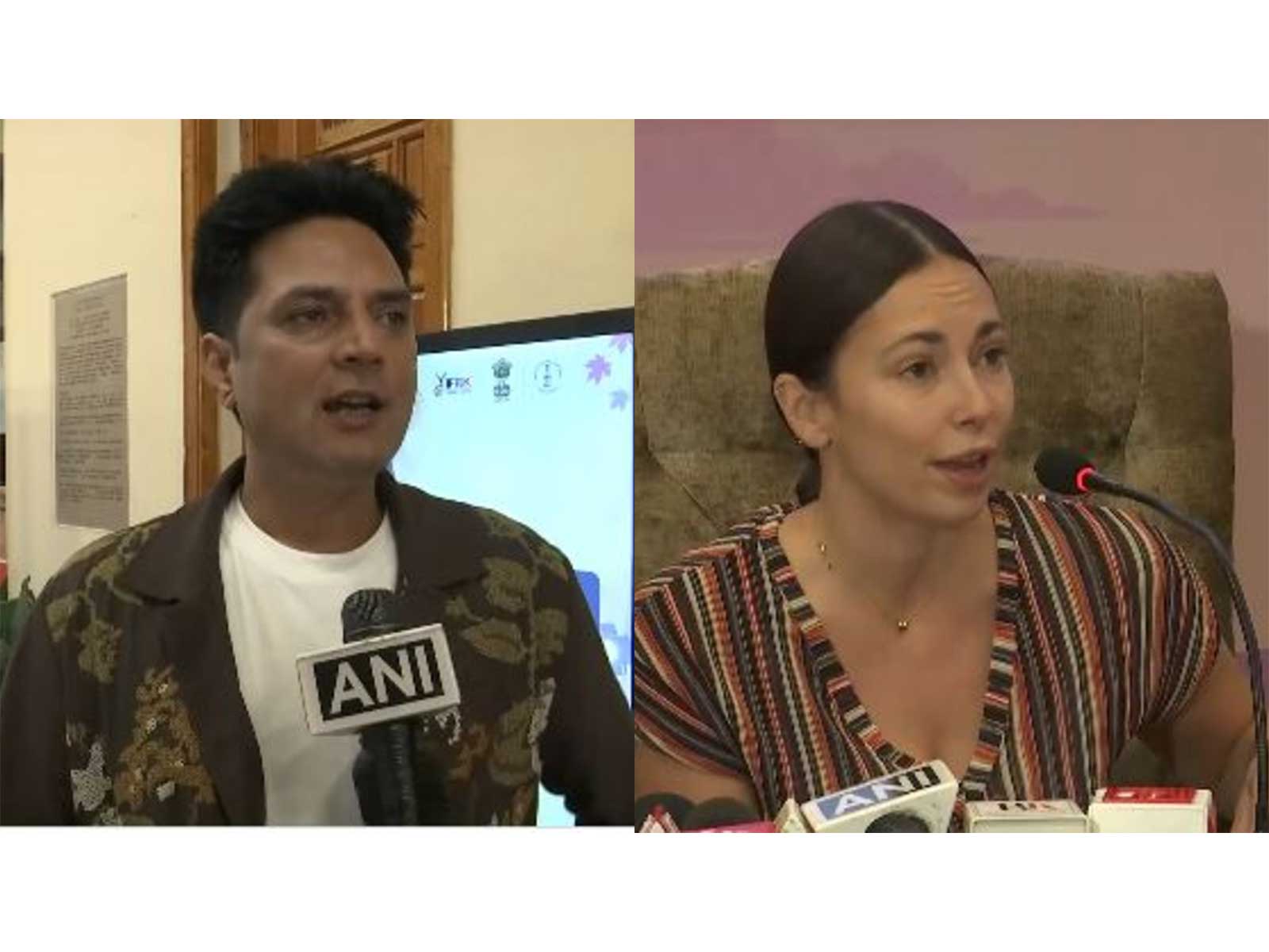 film director Rahhat Kazmi and spanish filmmaker Anna Saura (Photos/ANI) film director Rahhat Kazmi and spanish filmmaker Anna Saura (Photos/ANI)