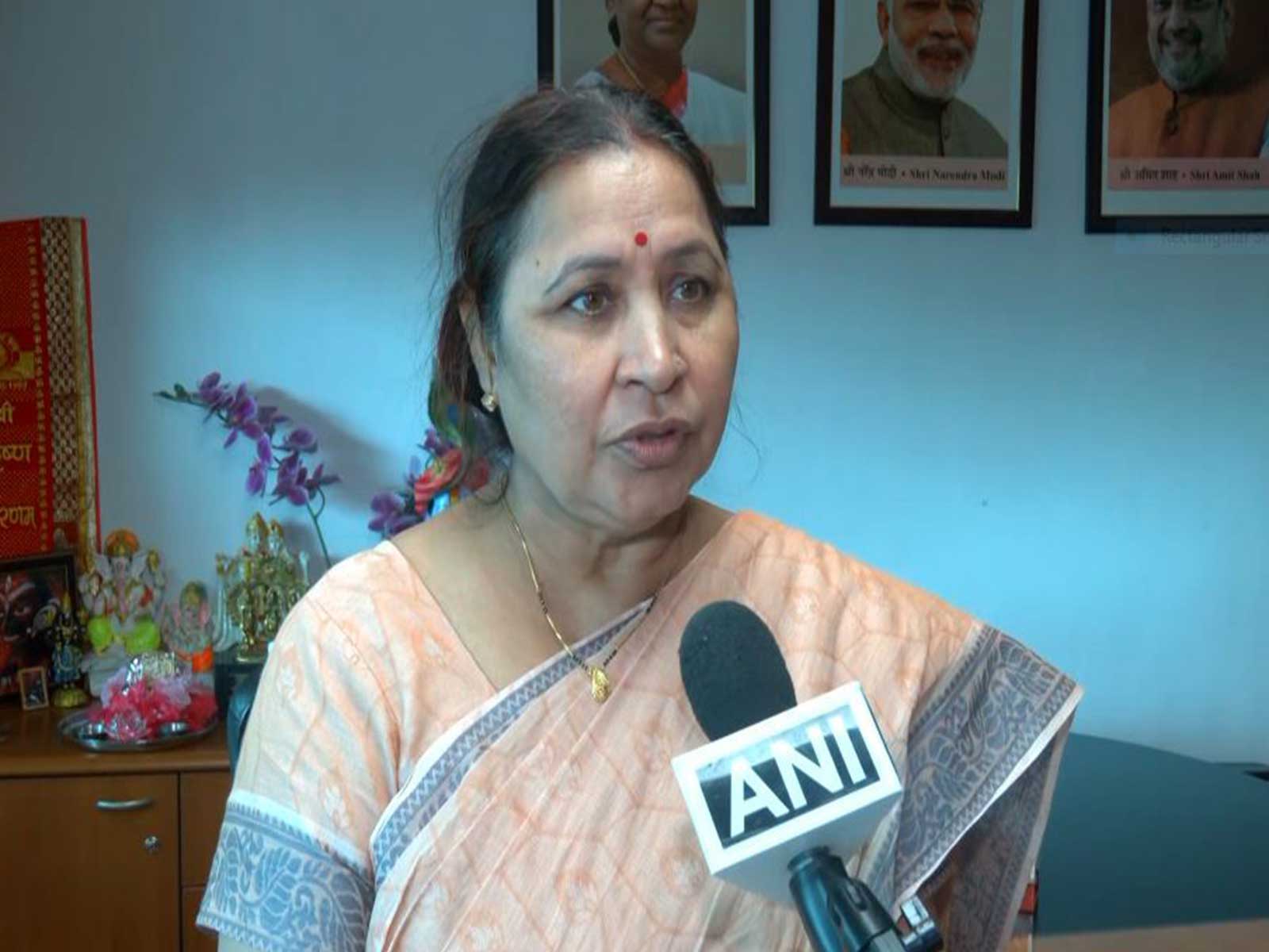 Municipal Corporation of Delhi (MCD) Standing Committee Chairperson Satya Sharma (Photo/ANI)