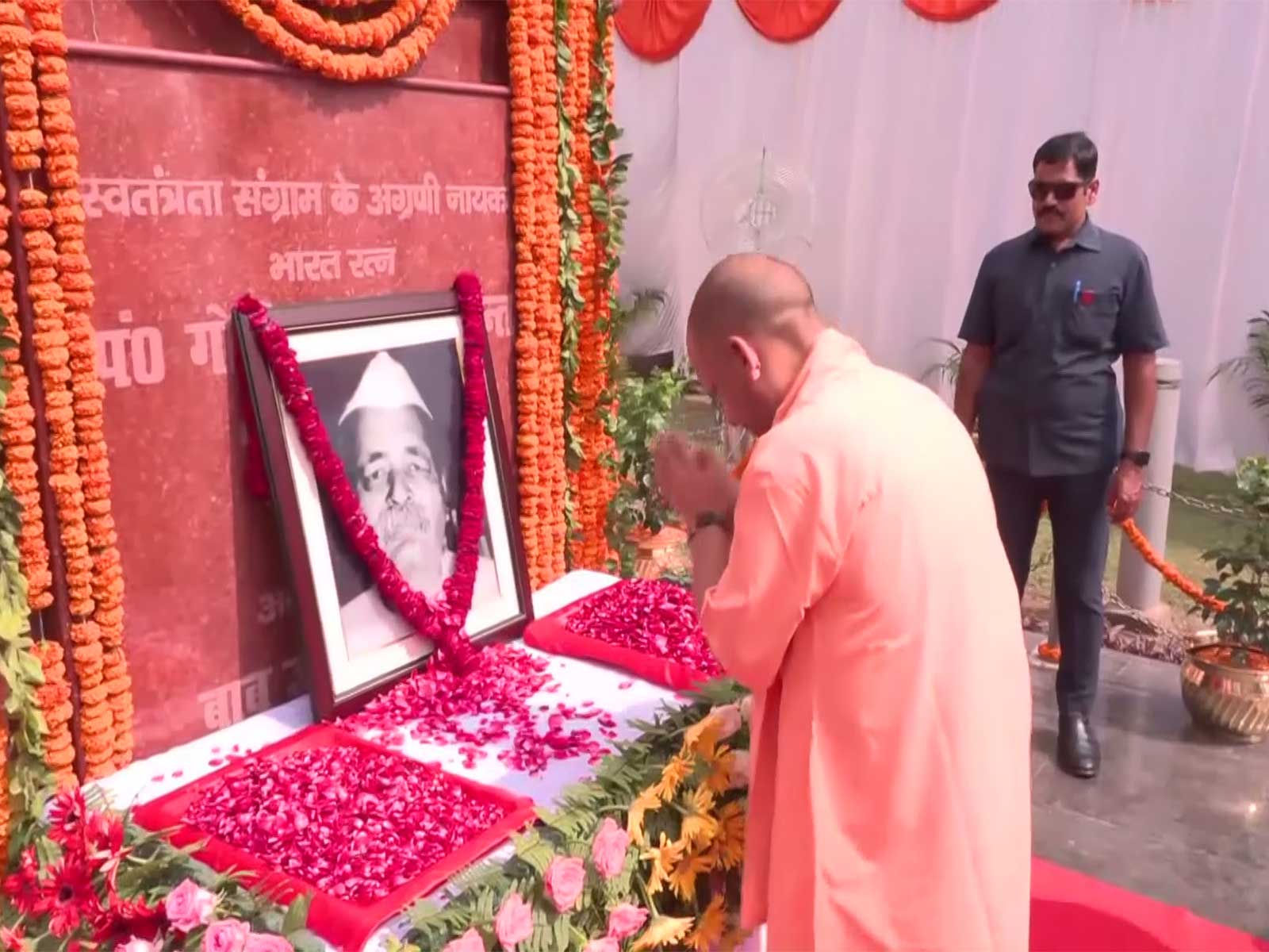 UP CM Yogi Adityanath pays floral tribute to Govind Ballabh Pant (Photo/ANI) UP CM Yogi Adityanath pays floral tribute to Govind Ballabh Pant (Photo/ANI)