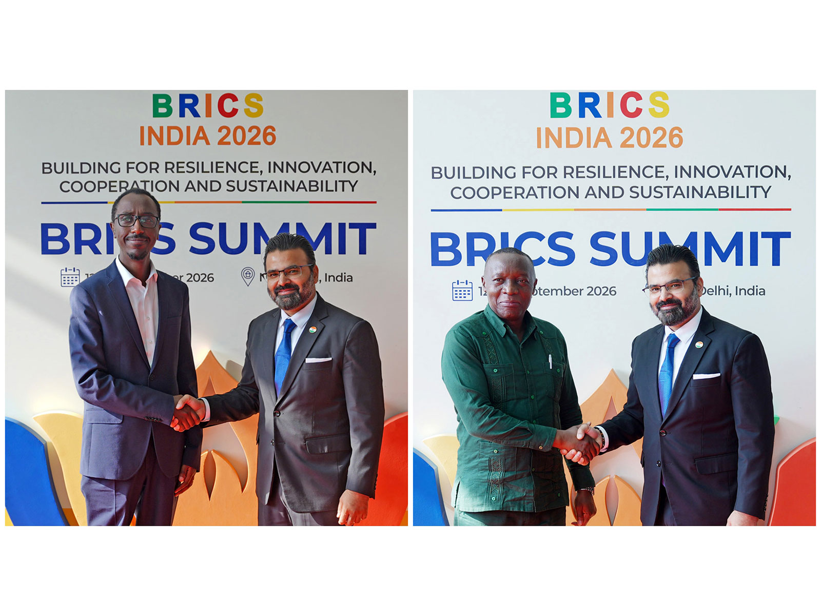 Foreign Ministers of Ethiopia (left) and Burundi (right) arrive in India ahead of BRICS Summit (Photos/ANI)