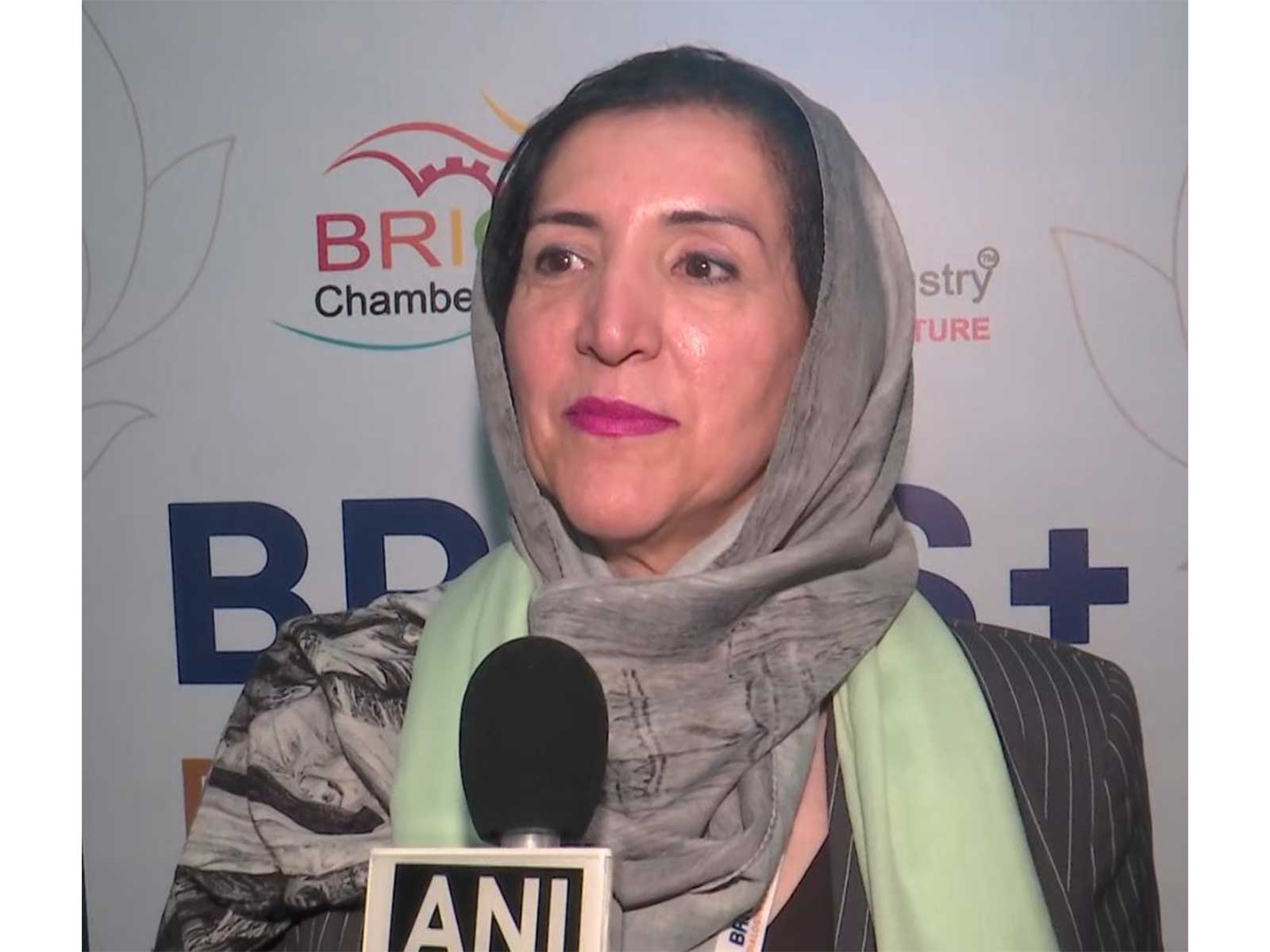 Zahra Rahaei, Chairperson, BRICS WBA Iranian Chapter (Photo/ANI) Zahra Rahaei, Chairperson, BRICS WBA Iranian Chapter (Photo/ANI)