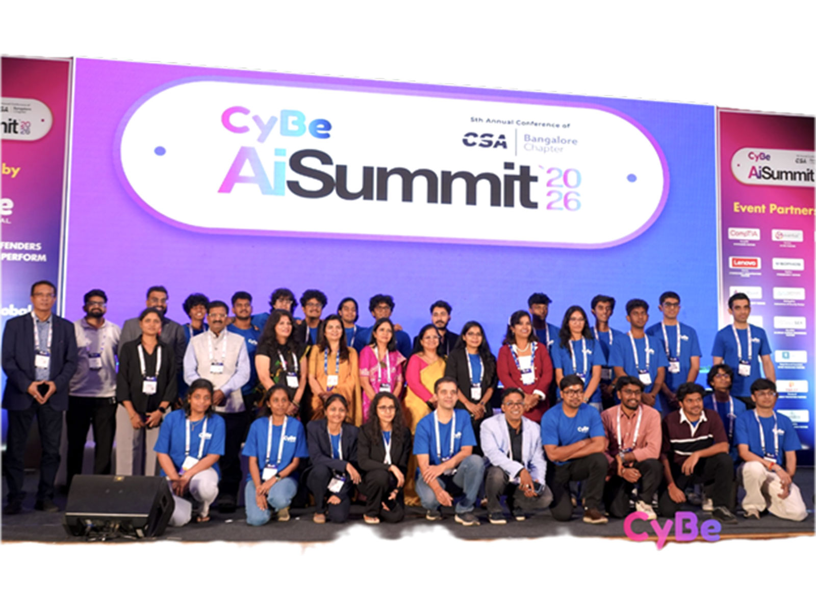 CyBe Global founders and core team members at the CyBe AI Summit 2026 CyBe Global founders and core team members at the CyBe AI Summit 2026
