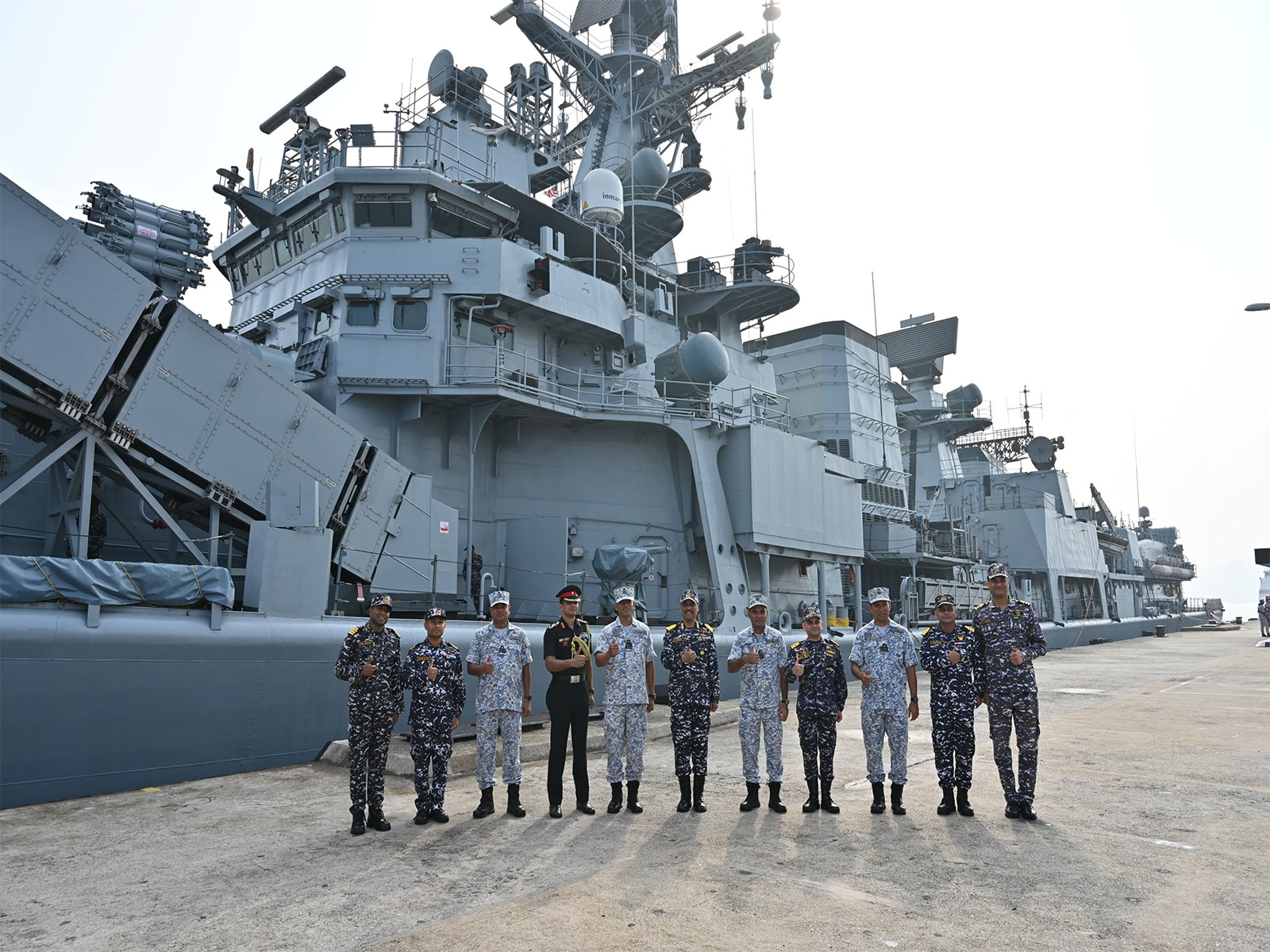 INS Mysore arrives at Lumut, Malaysia to participate in 4th edition of exercise Samudra Laksamana (Photo/X/@indiannavy)