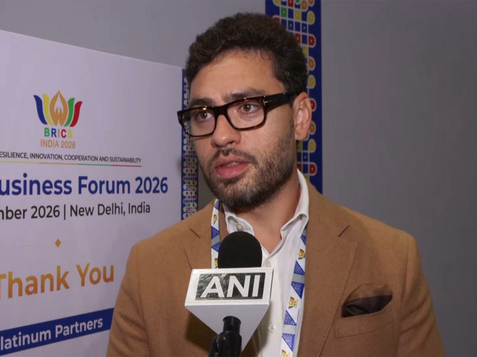 Lucas Gentil, Business Head of Ultraconfidentiel and Senior Fellow of the India Brazil Chamber of Commerce. (Photo-ANI)