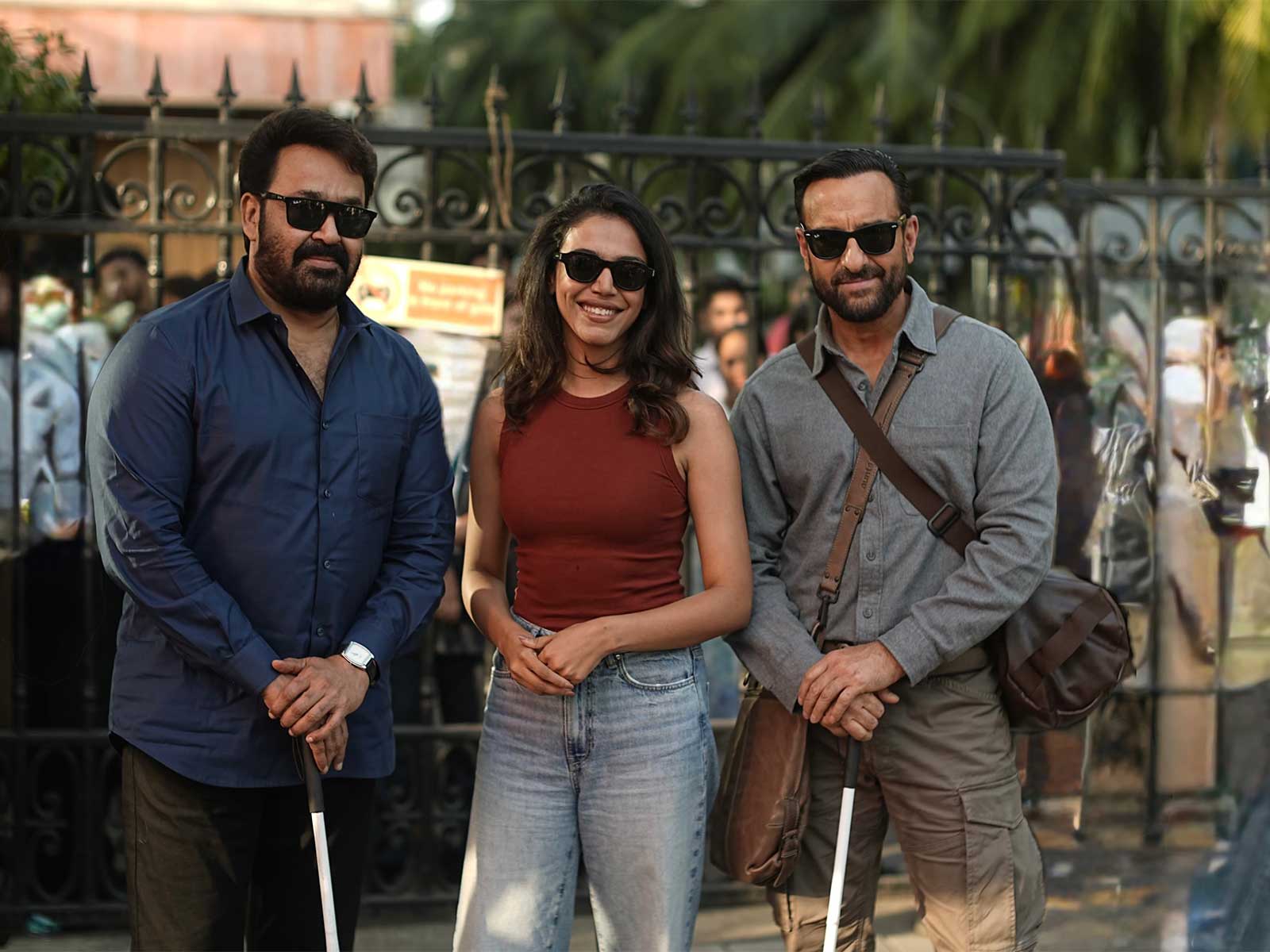 Shriya Pilgaonkar with Mohanlal, Saif Ali Khan (Photo/Instagram@shriya.pilgaonkar)