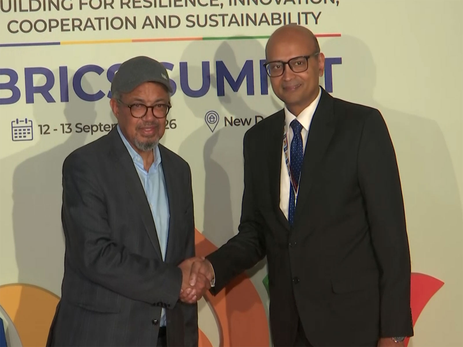 WHO Director-General Tedros Adhanom Ghebreyesus in New Delhi to attend the 18th BRICS Summit (Photo/ANI) WHO Director-General Tedros Adhanom Ghebreyesus in New Delhi to attend the 18th BRICS Summit (Photo/ANI)