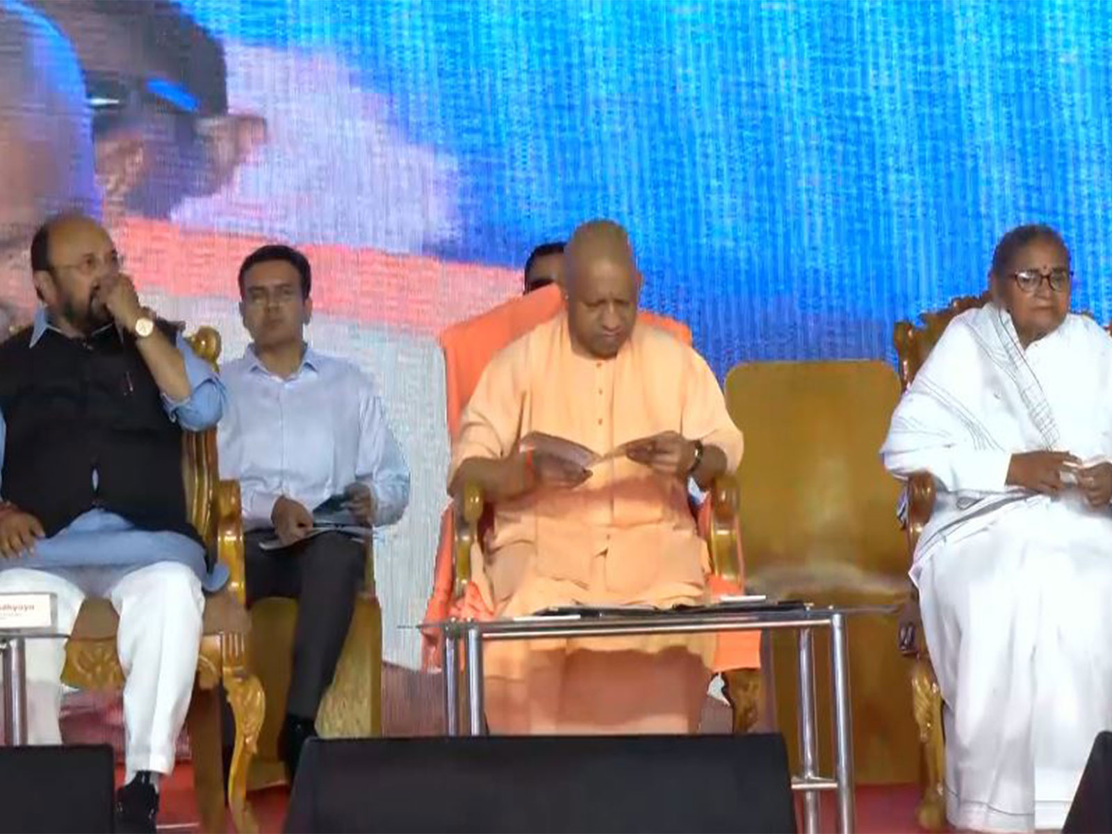 CM Yogi Adityanath inaugurates 5th Gomti Book Festival (Photo/ANI)