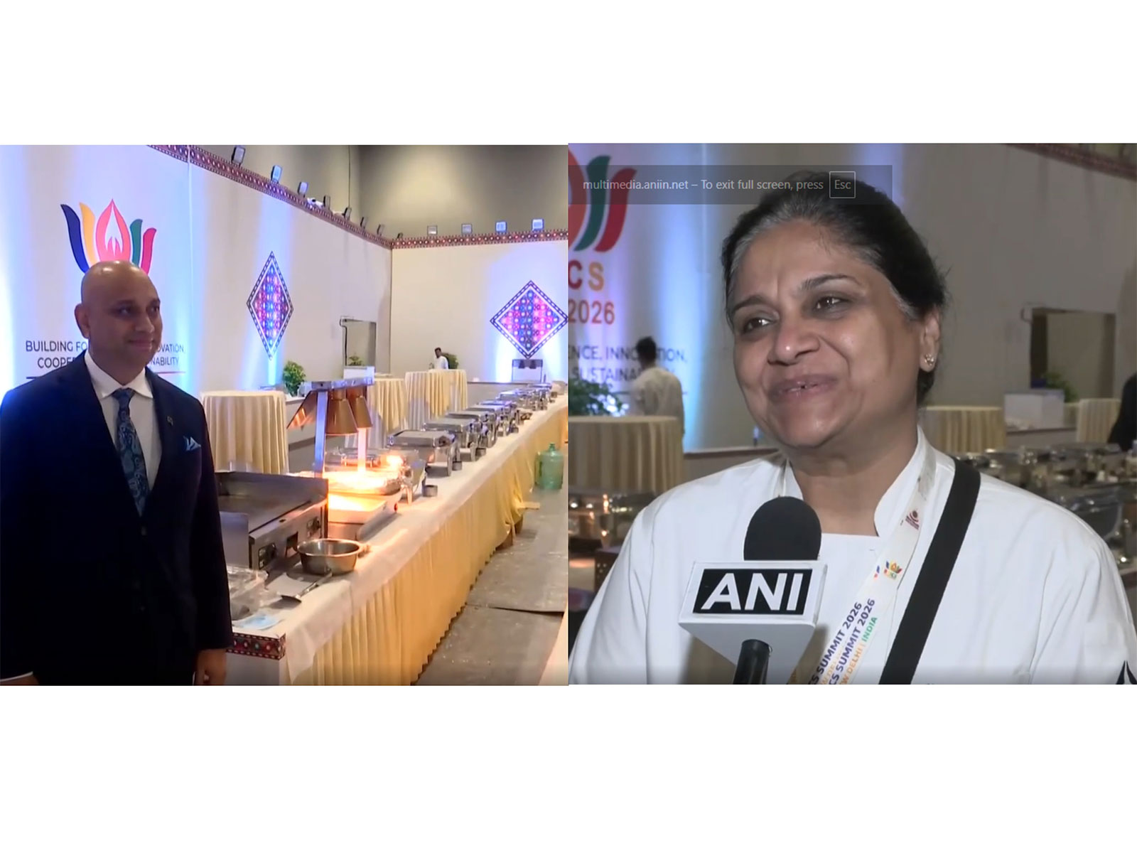 Rajneesh Maller and Chef Manisha Bhasin from ITC Hotels (Photo/ANI)