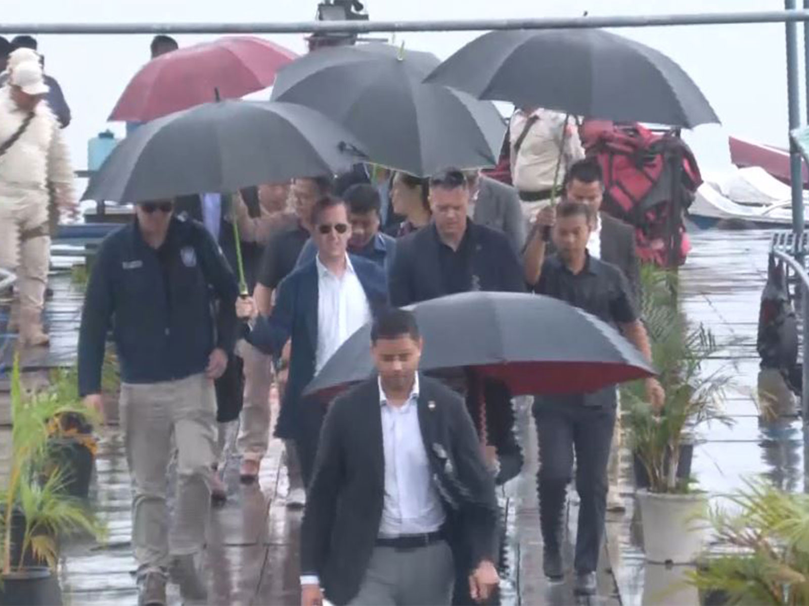 US Ambassador to India Sergio Gor visits Loktak Lake in Manipur, enjoys boat ride (Photo/ANI)