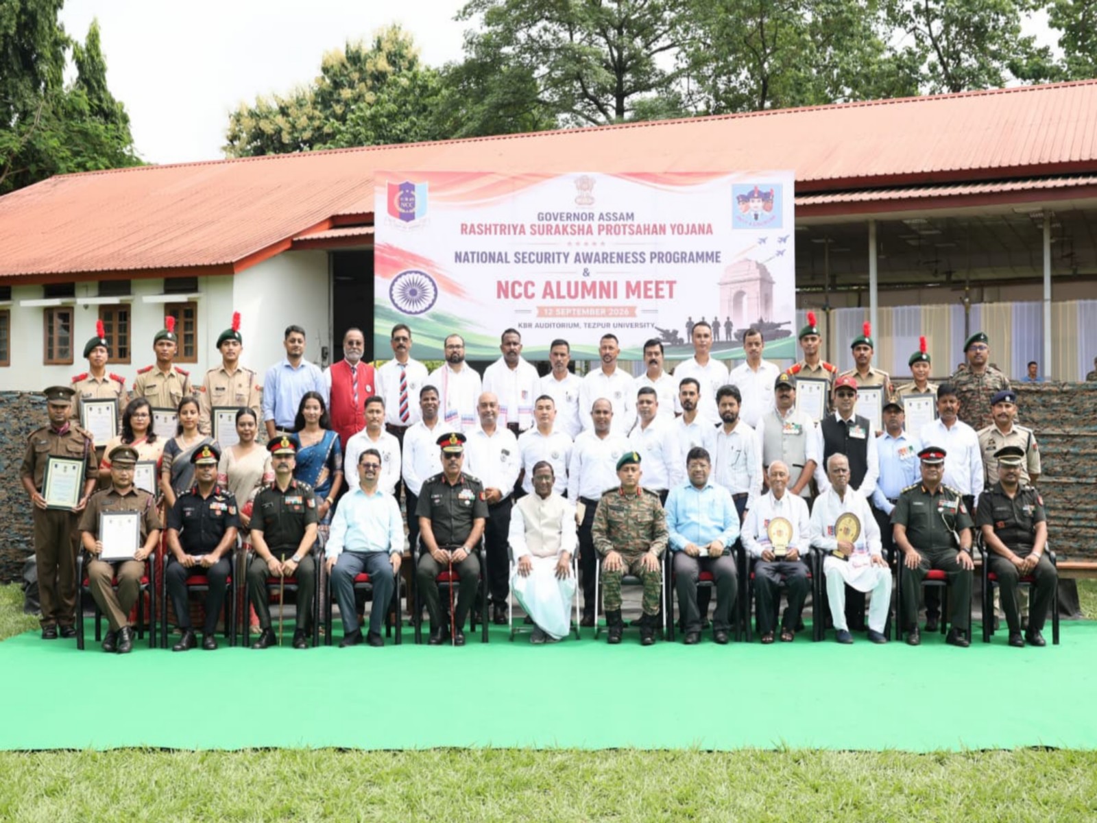 Assam Governor Lakshman Prasad Acharya at Tezpur University (Photo/ANI)