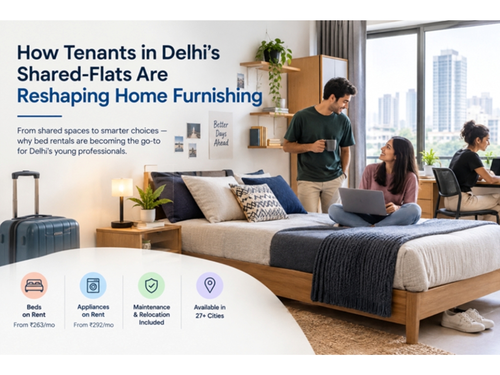 Bed on rent in Delhi. Bed on rent in Delhi.