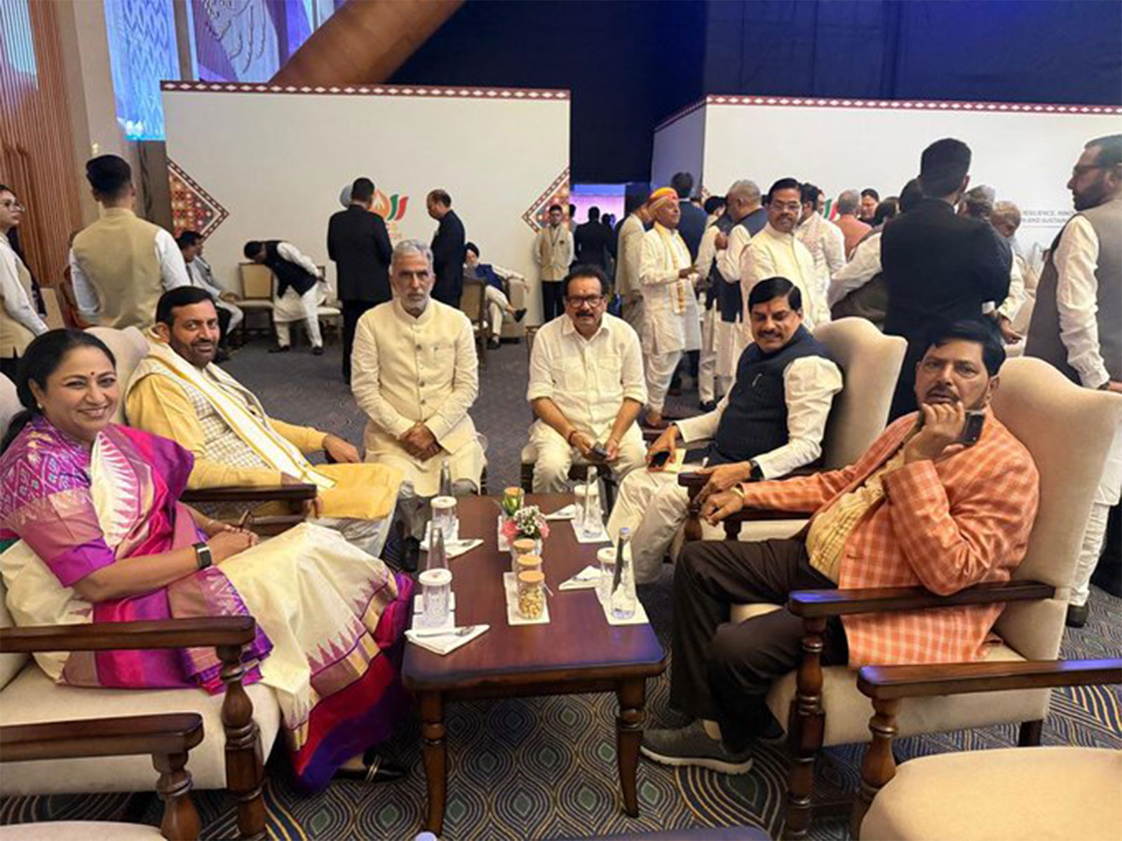 Delhi Chief Minister Rekha Gupta and other ministers attends BRICS gala dinner (Photo: Delhi CMO)