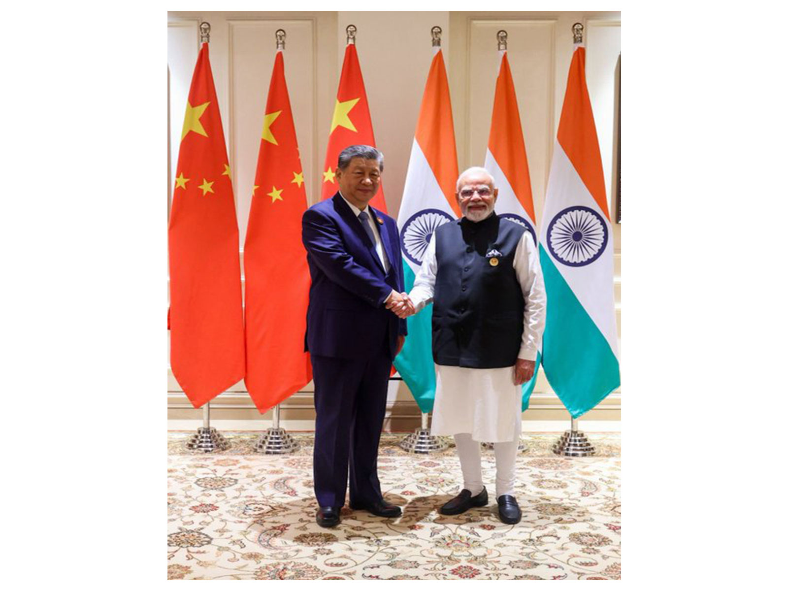 Prime Minister Narendra Modi and Chinese President Xi Jinping during their meeting on the sidelines of the 18th BRICS Summit in New Delhi. (Photo: X/@narendramodi) Prime Minister Narendra Modi and Chinese President Xi Jinping during their meeting on the sidelines of the 18th BRICS Summit in New Delhi. (Photo: X/@narendramodi)