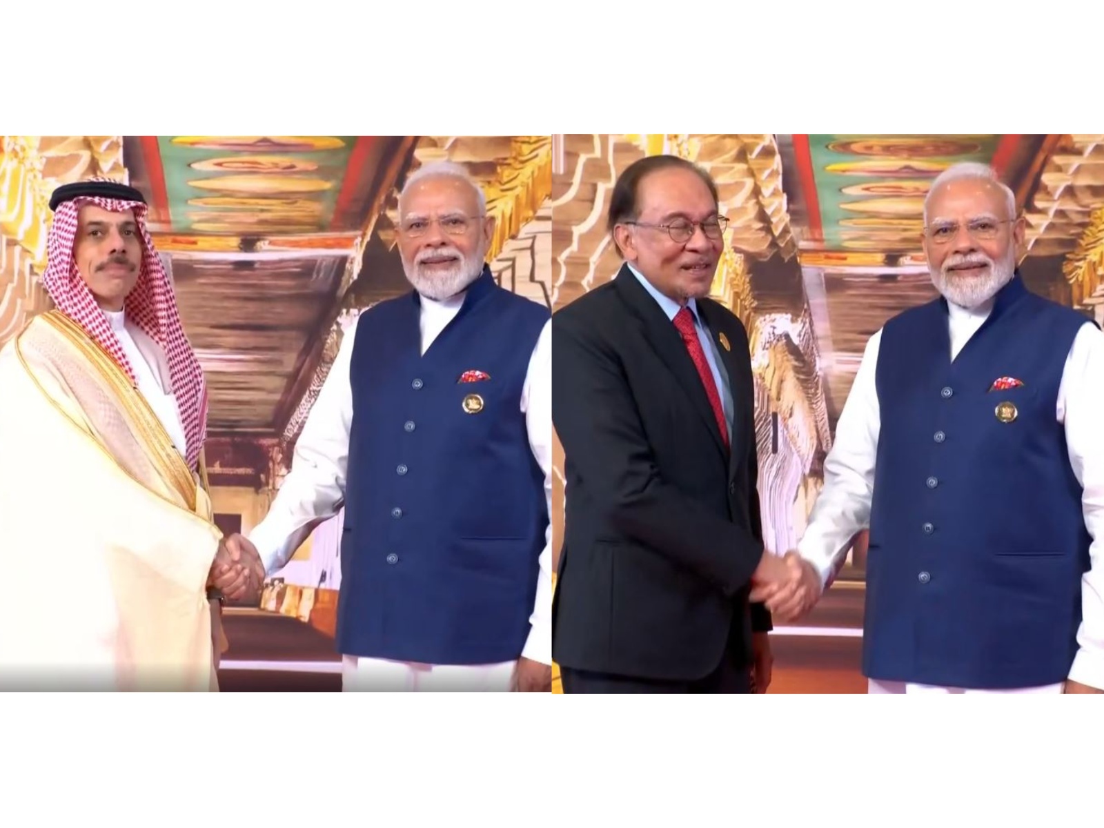 PM Narendra Modi with Malaysian PM Anwar Ibrahim and Saudi Arabia Foreign Minister Prince Faisal bin Farhan Al Saud (Photo/DD) PM Narendra Modi with Malaysian PM Anwar Ibrahim and Saudi Arabia Foreign Minister Prince Faisal bin Farhan Al Saud (Photo/DD)