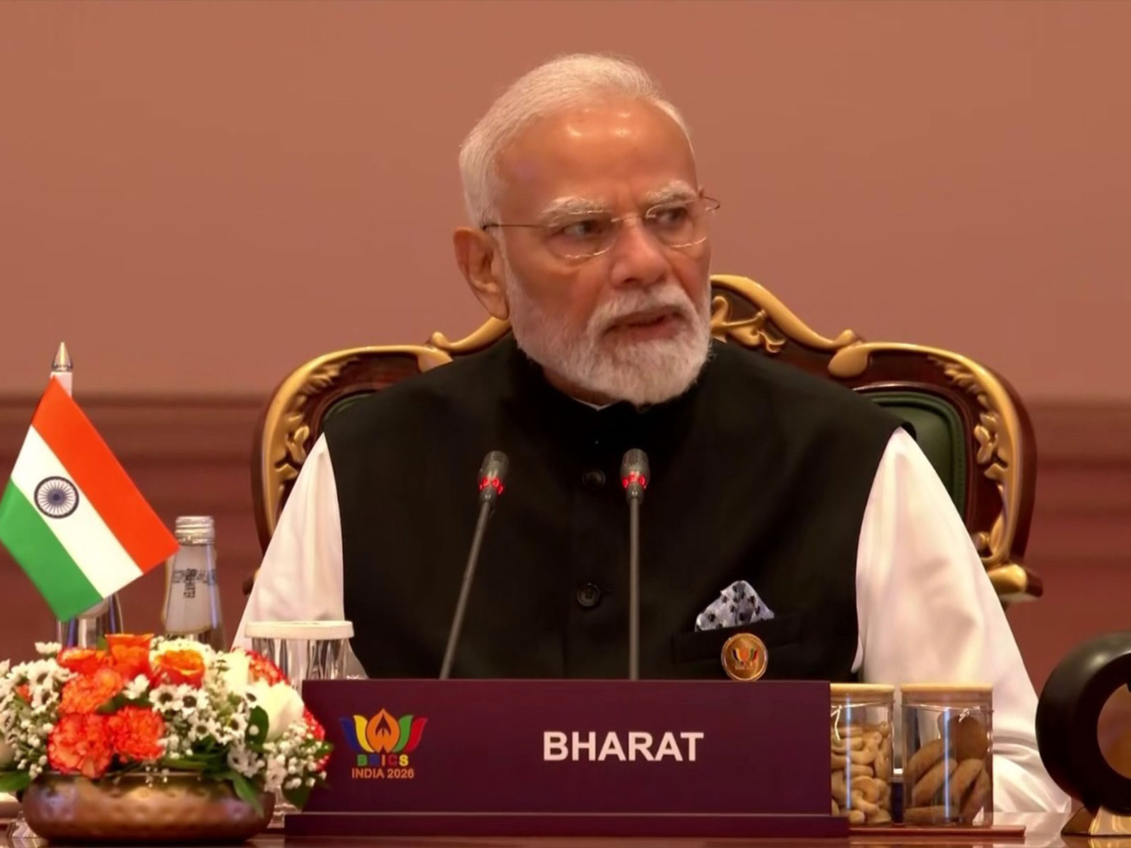 Prime Minister Narendra Modi at 18th BRICS Summit in New Delhi (Photo/ANI/DD)