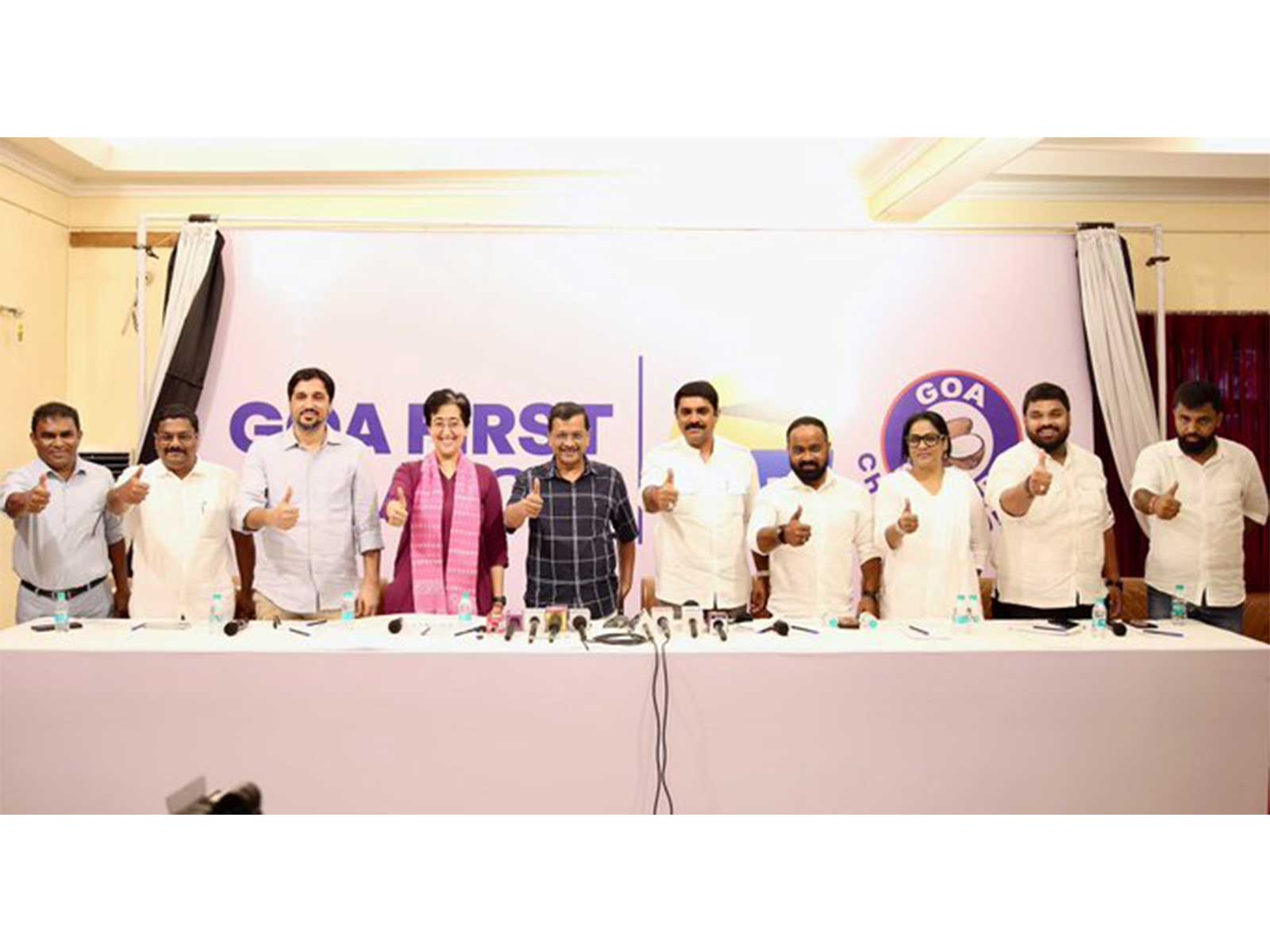 Goa first alliance leaders (Photo/X/@ArvindKejriwal) Goa first alliance leaders (Photo/X/@ArvindKejriwal)