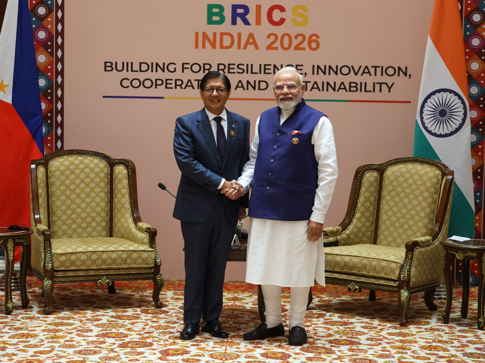 Prime Minister Narendra Modi and Philippines President Ferdinand R. Marcos Jr. (Photo/X@narendramodi)