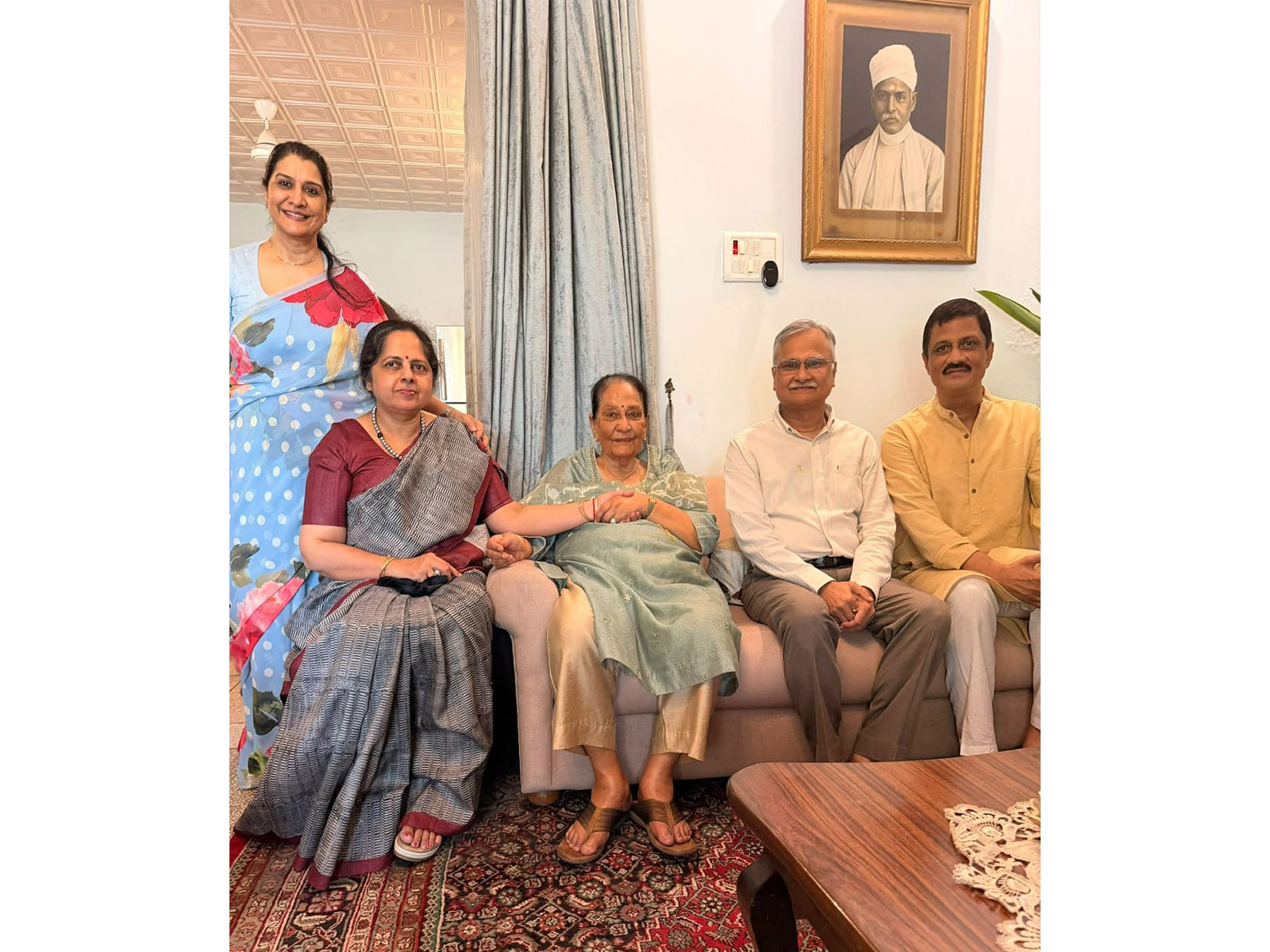 Banaras Hindu University Vice Chancellor, Ajit Kumar Chaturvedi at Madan Mohan Malviya's residence in Prayagraj(Photo/PRO BHU)