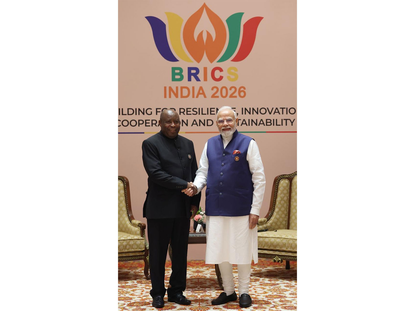 Prime Minister Narendra Modi and Burundi President Évariste Ndayishimiye (Photo/X@MEAIndia)