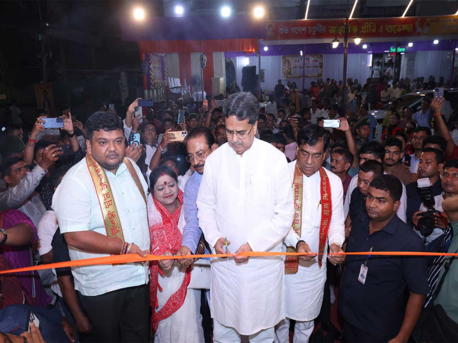 Chief minister Manik Saha inaugurating Ganesh Puja (Photo/X/@DrManikSaha2) Chief minister Manik Saha inaugurating Ganesh Puja (Photo/X/@DrManikSaha2)