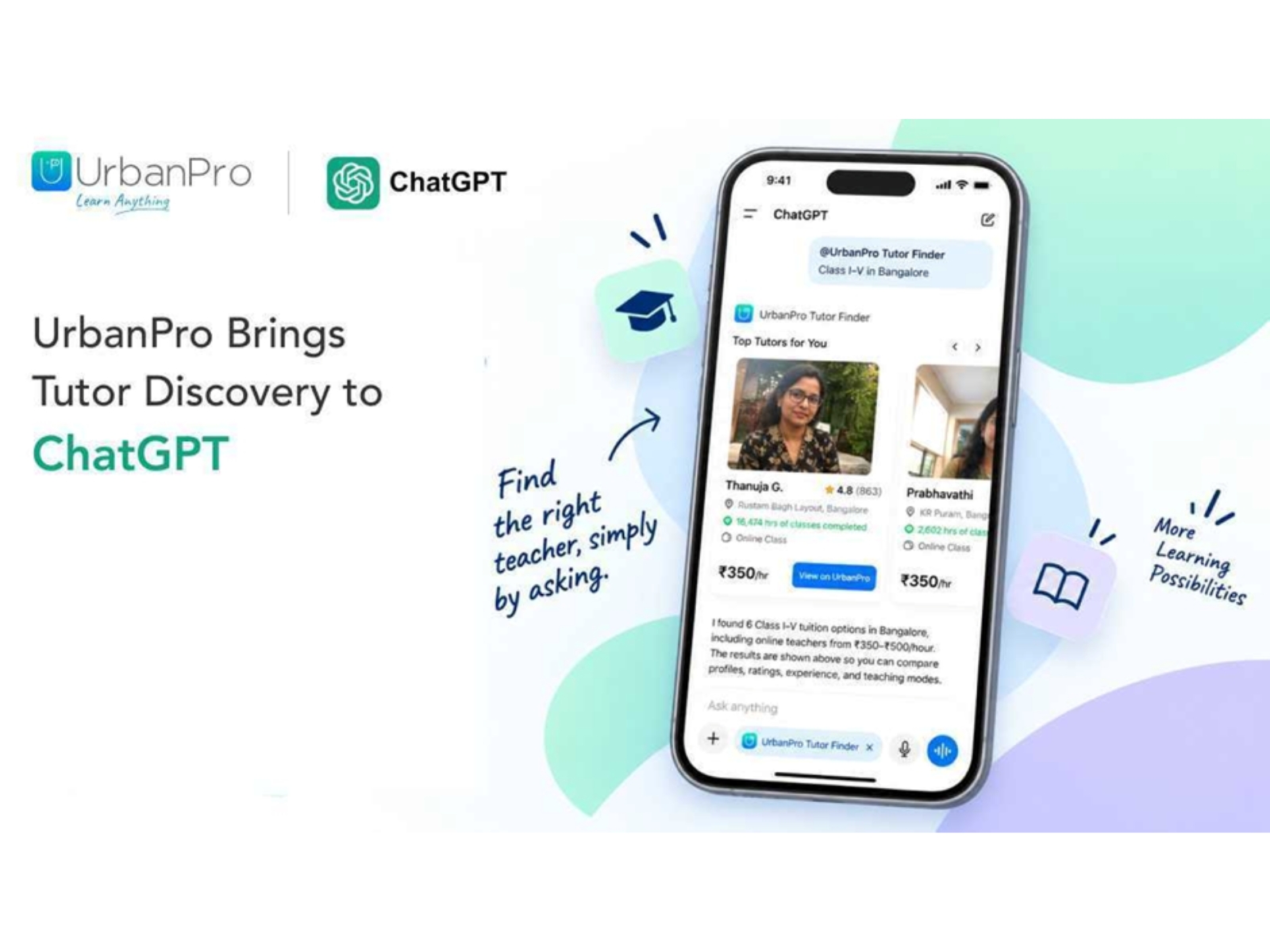 UrbanPro Brings Tutor Discovery to ChatGPT, Rethinking How Learners Find Teachers How Learners Discover Tutors UrbanPro Brings Tutor Discovery to ChatGPT, Rethinking How Learners Find Teachers How Learners Discover Tutors