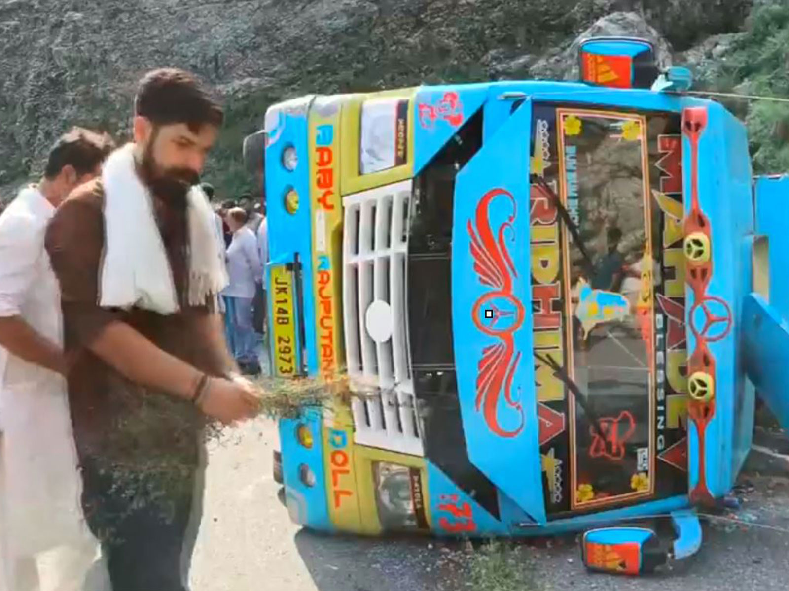 2 killed in an accident in Reasi, Jammu and Kashmir (Photo/ANI) 2 killed in an accident in Reasi, Jammu and Kashmir (Photo/ANI)