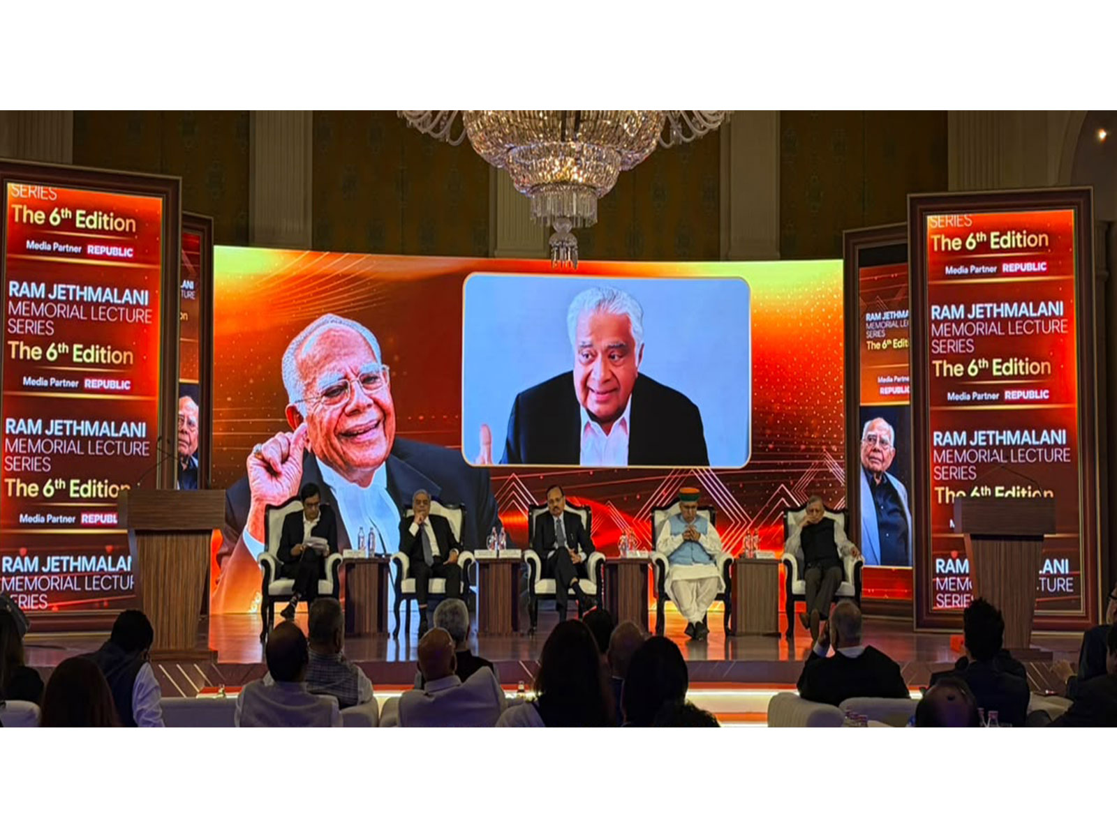 Senior Advocate Mahesh Jethmalani, Union Minister of Law and Justice Arjun Ram Meghwal, and Chief Justice of India (CJI) Surya Kant at the 6th edition of the Ram Jethmalani Memorial Lecture Series (Photo/ANI) Senior Advocate Mahesh Jethmalani, Union Minister of Law and Justice Arjun Ram Meghwal, and Chief Justice of India (CJI) Surya Kant at the 6th edition of the Ram Jethmalani Memorial Lecture Series (Photo/ANI)