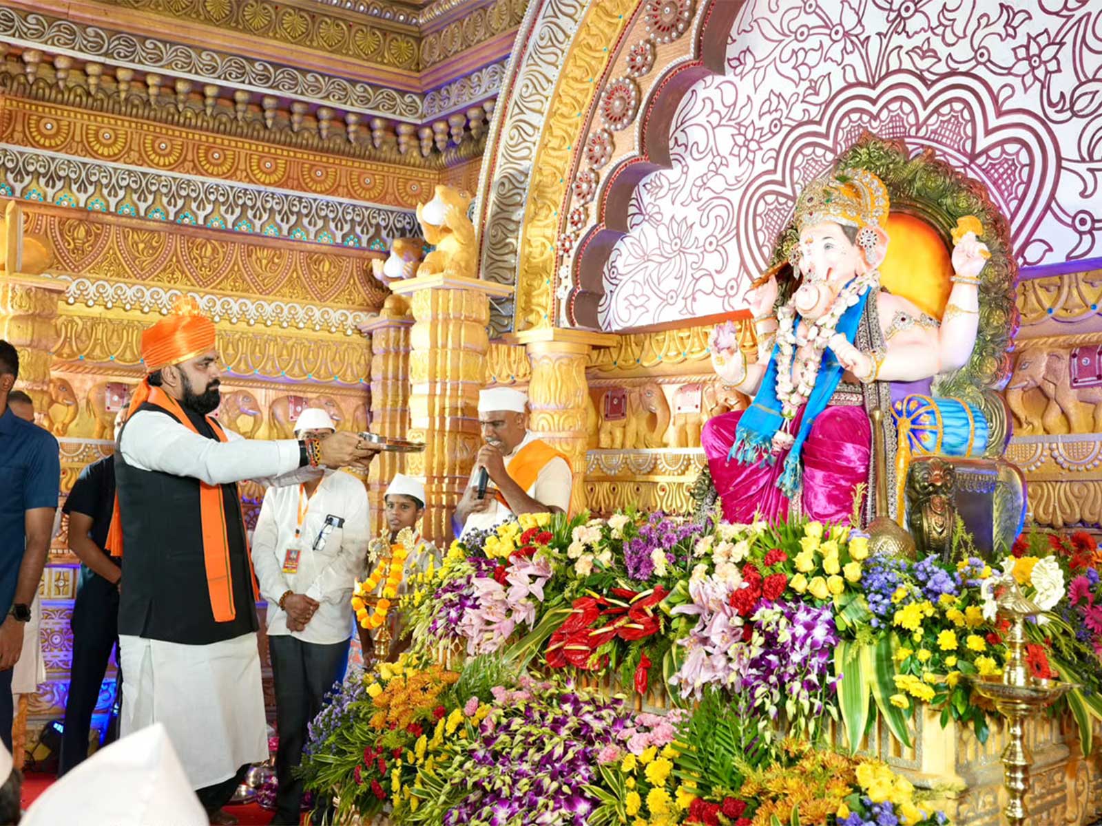 Bihar CM attends Shri Ganesh Utsav Puja (Photo/Bihar CMO) Bihar CM attends Shri Ganesh Utsav Puja (Photo/Bihar CMO)