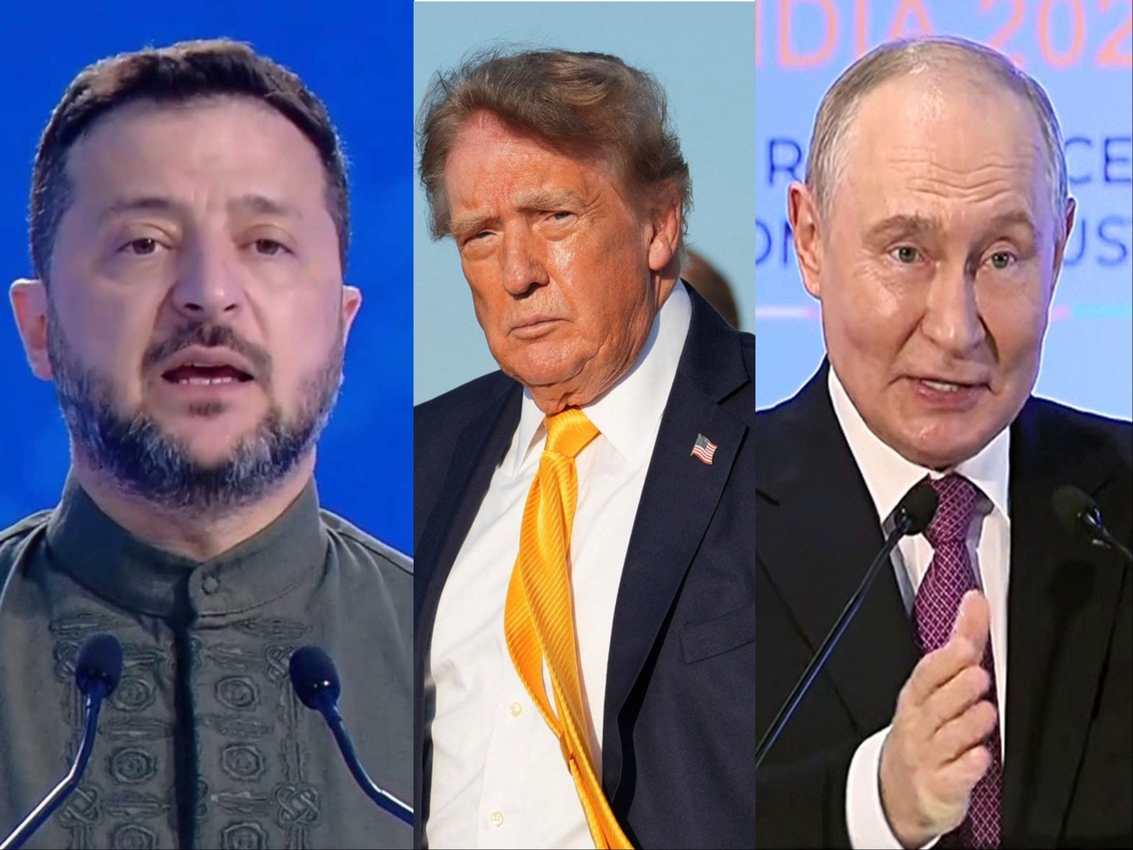 Ukrainian President Volodymyr Zelenskyy (Photo/X/@ZelenskyyUa), US President Donald Trump (Photo/Reuters) and Russian President Vladimir Putin (Photo/ANI) Ukrainian President Volodymyr Zelenskyy (Photo/X/@ZelenskyyUa), US President Donald Trump (Photo/Reuters) and Russian President Vladimir Putin (Photo/ANI)